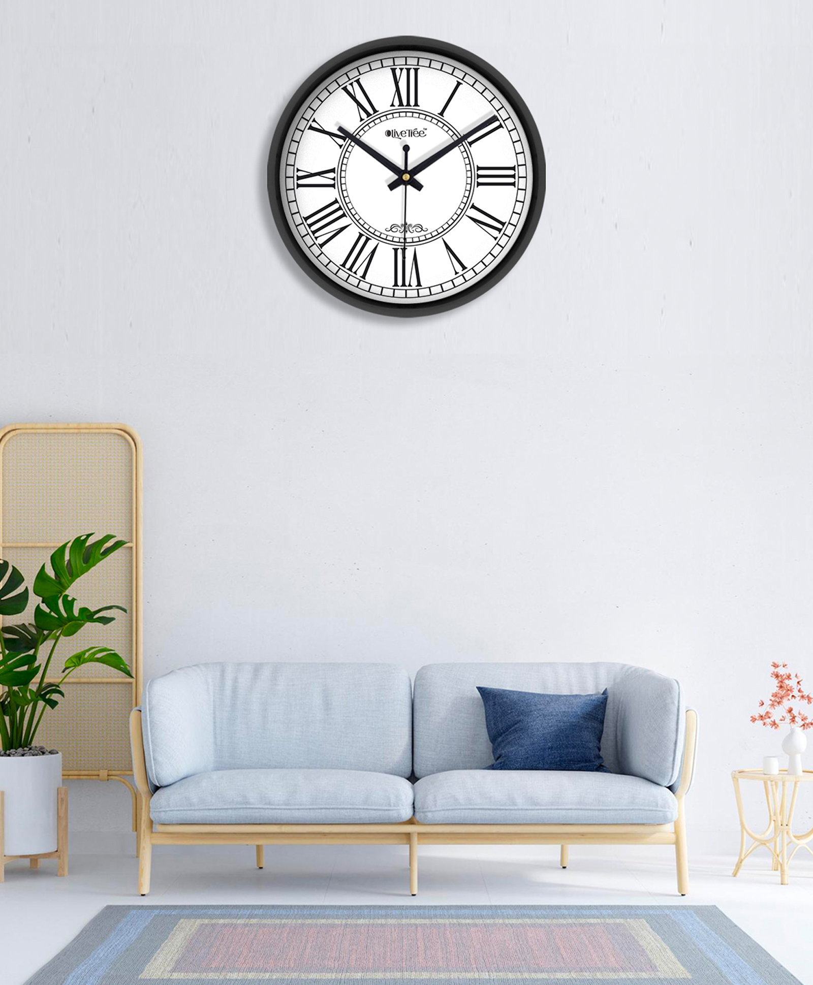 Olive Tree Table Clock 8" Analog Decorative Clock Tic-Toc Movement Table Clock Battery Operated for Desk, Home, Office-image-12