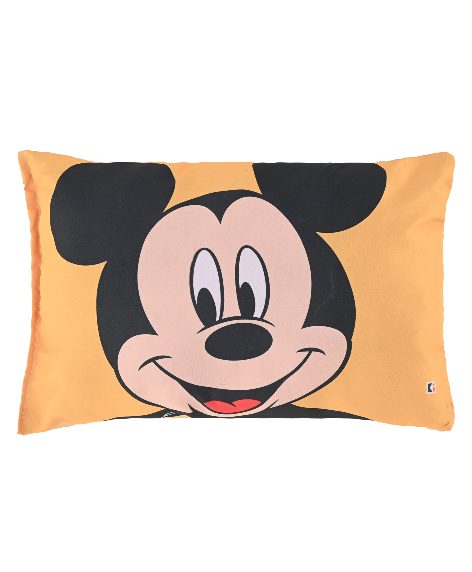 Kuber Industries 12"x18" Kids Pillows for Boys & Girls | Soft Microfiber Cushion & Pillow Filler for Sleeping Toddlers | Disney Mickey - Yellow-picture-27