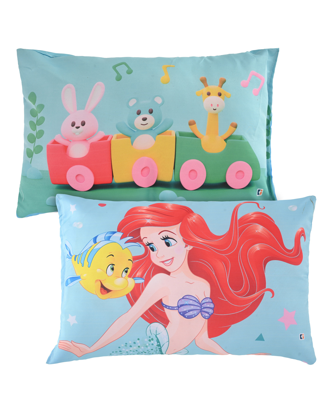 Kuber Industries Pack of 2 Kids Pillows for Boys & Girls | 12"x18" Soft Cushion & Pillow Filler for Sleeping Toddlers | Printed -Sky Blue & Blue-picture-20