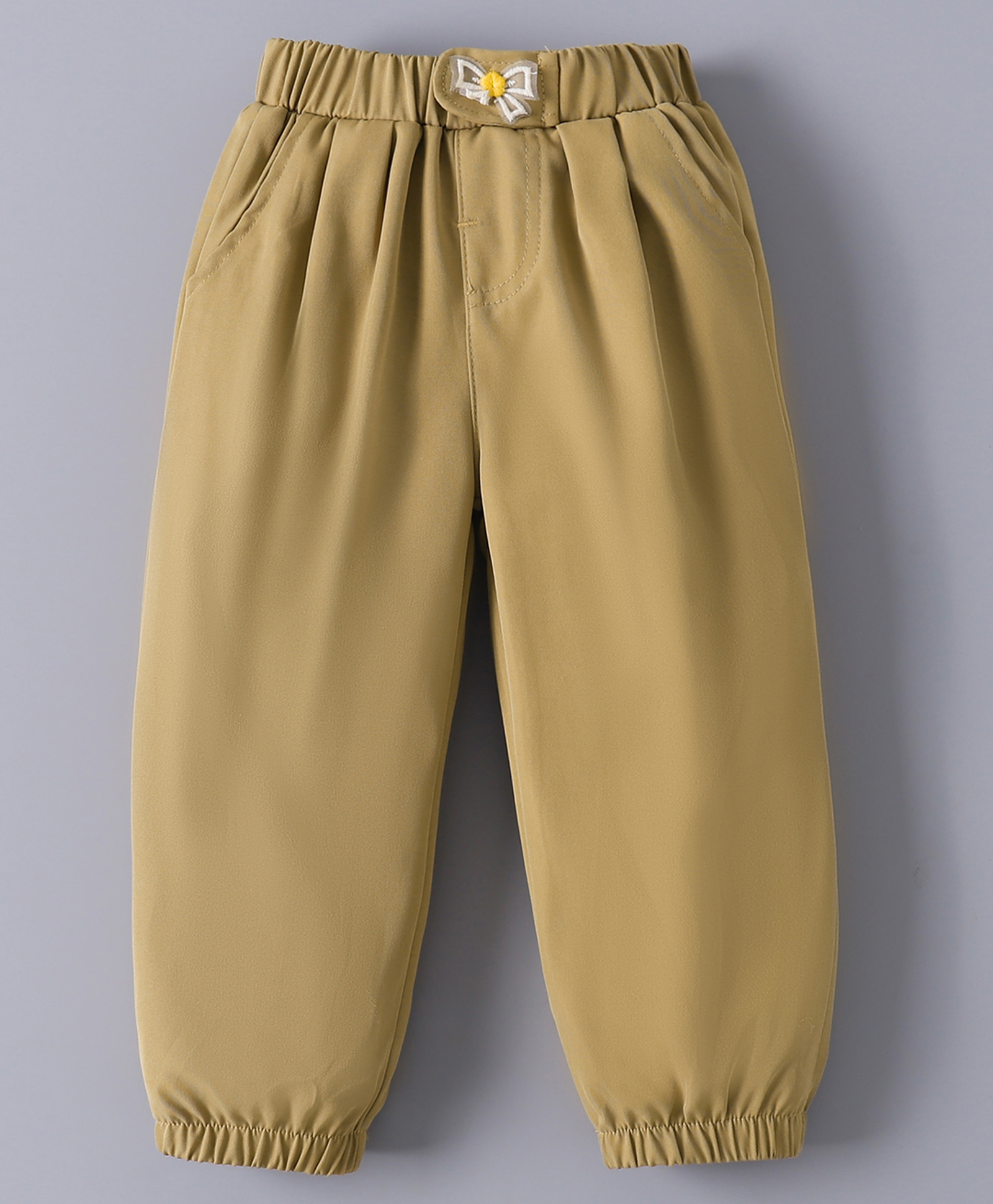 Mark & Mia Full Length Pants Bow Embroidery - Khaki-picture-15