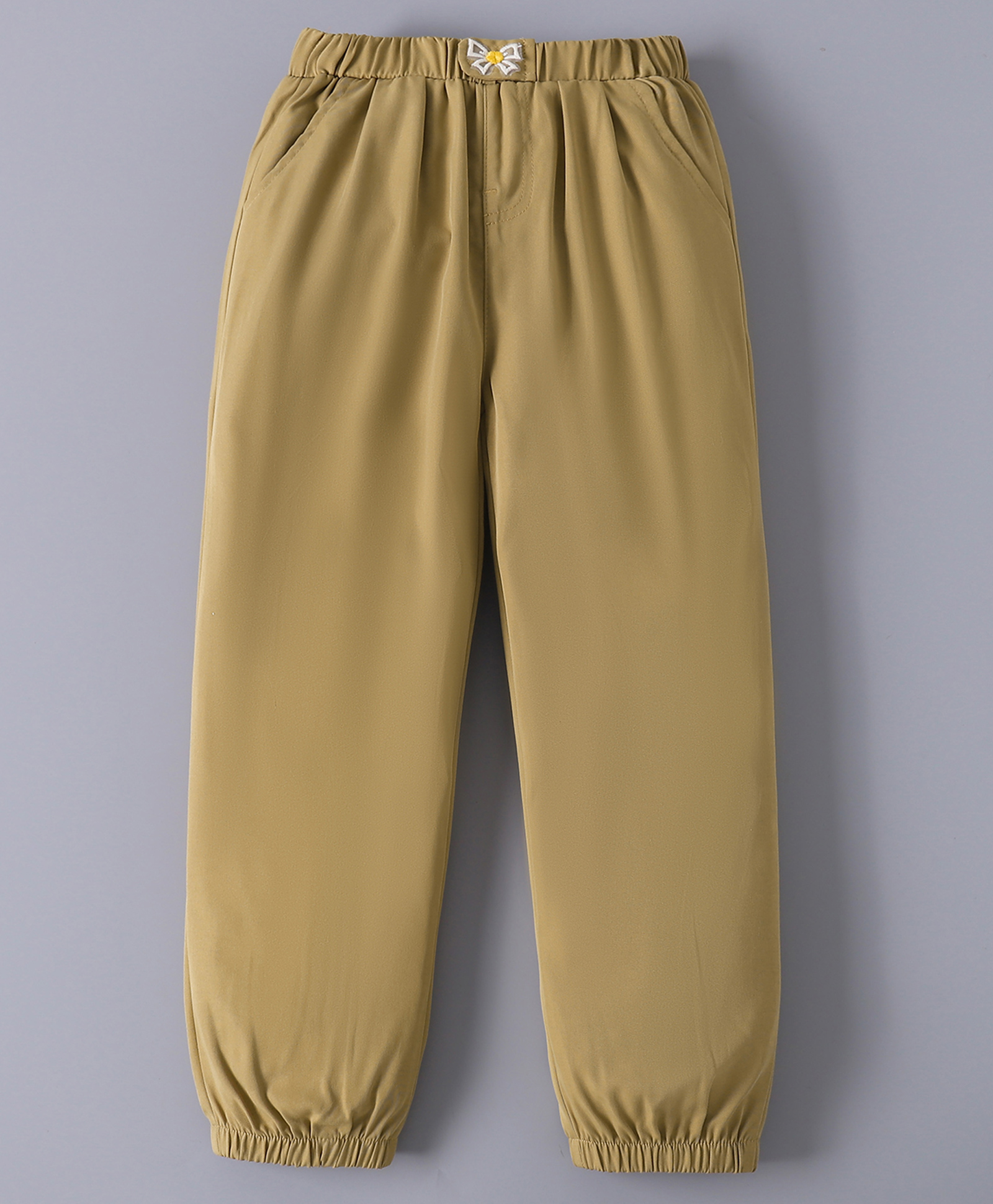 Mark & Mia Full Length Pants Bow Embroidery - Khaki-picture-14