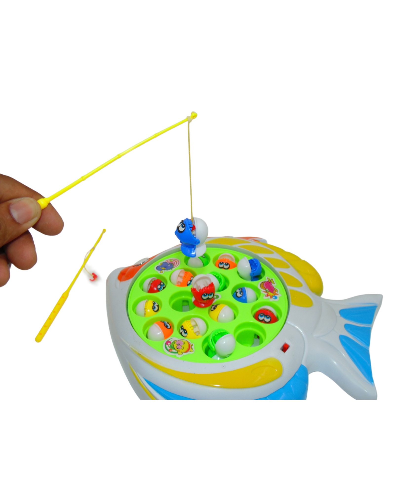 Sanjary Fish Catching Toy rotating Disc music fishing rod toy for kids color design may vary-picture-26