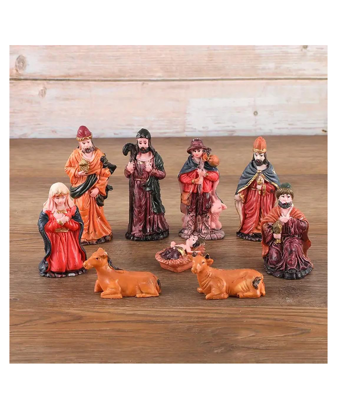Craftvatika Christmas Decorations Items Jesus Nativity Crib Set-image-3