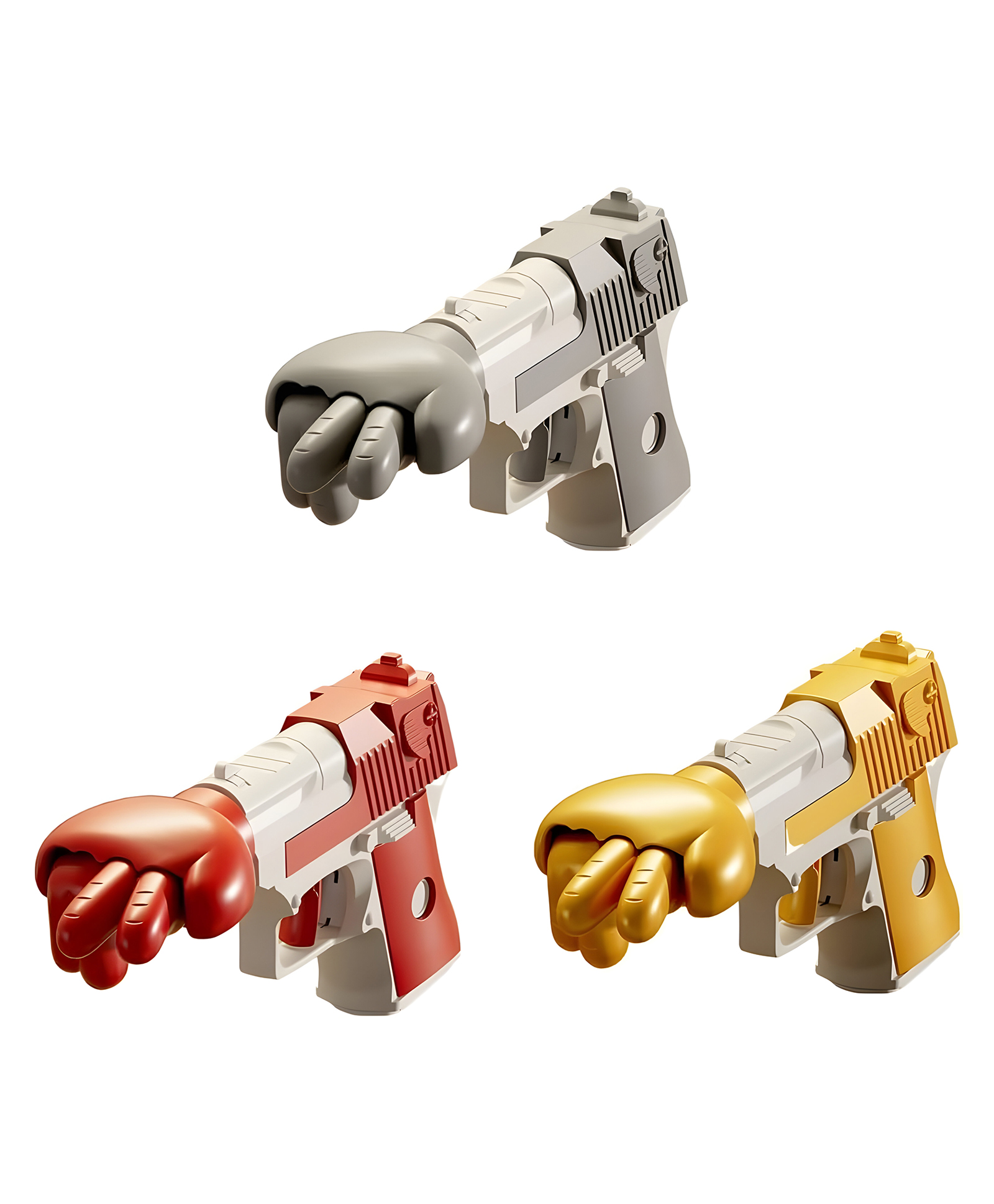 NEGOCIO Set of 2 Fidget Guns, Rock Paper Scissors Toys, Stress Relief Gun Toys Gift for Friends, Adults and Kids - PACK OF 1 - COLOR MAY VARY-image-31