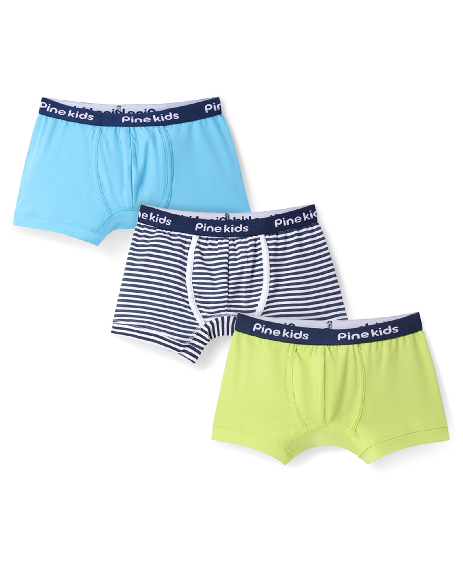 Pine Kids Cotton Knit Trunks With Stripes Pack Of 3 - Color May Vary-image-36