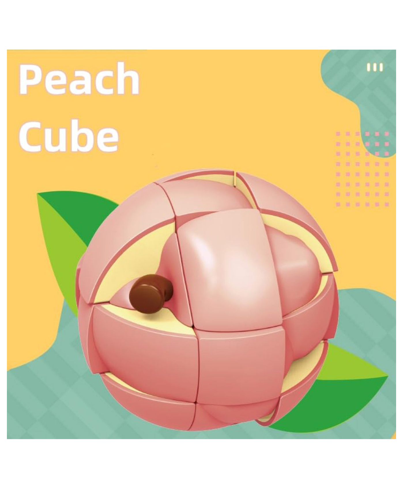 ARCADE TOYS Peach Shape Rubix Cube for Kids - Multicolour-image-20