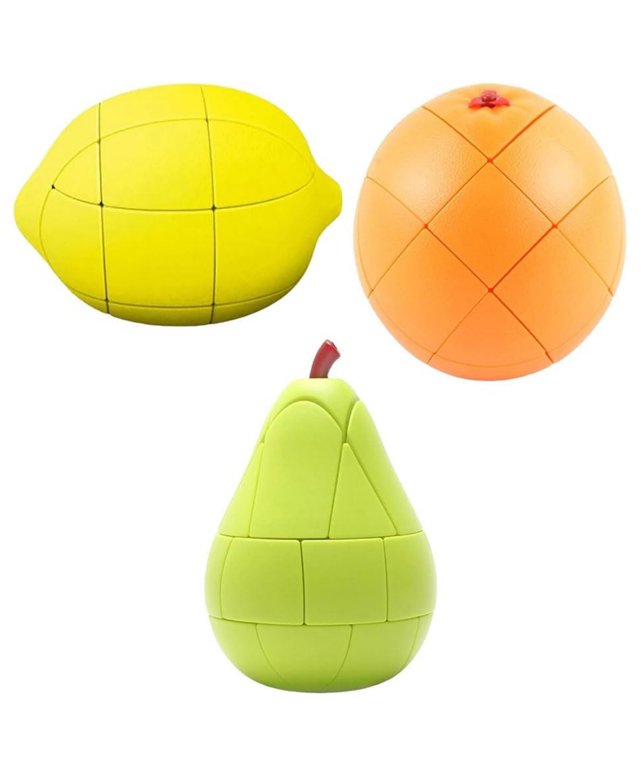 ARCADE TOYS Lemon, Orange & Pear Shape Rubix Cube for Kids - Multicolour-image-19