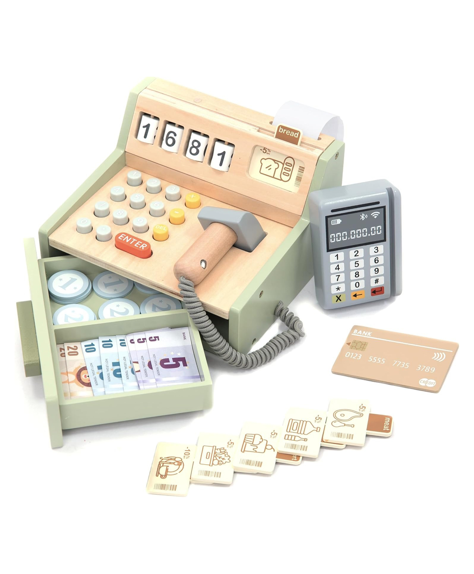 Wudly - Cash Register Set - Pretend Play-picture-26
