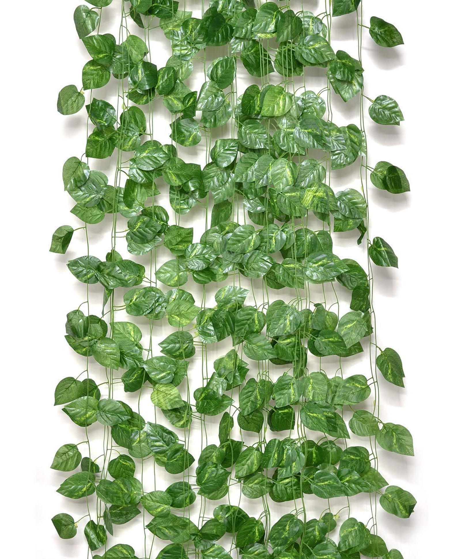 Go Hooked Artificial Garland Money Plant Leaf Creepers for Home Decoration (3 Creepers, 30 Leaves in 1 Creeper, 6 Foot Each), Green-image-14