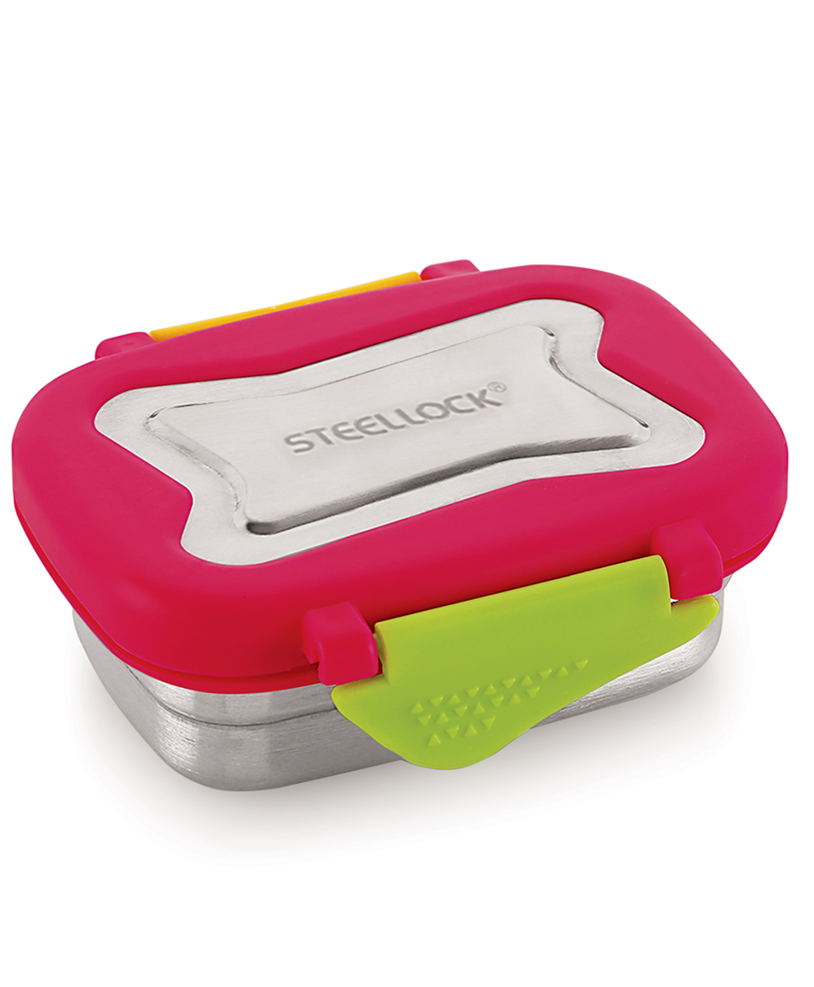 steel lock Steellock Smart Stainless Steel Tiffin Lunch Box For Kids and Adults | Airtight & Leakproof | Rectangle Tiffin Box For School & Office With Steel Lid | Juliet 170ml-picture-23