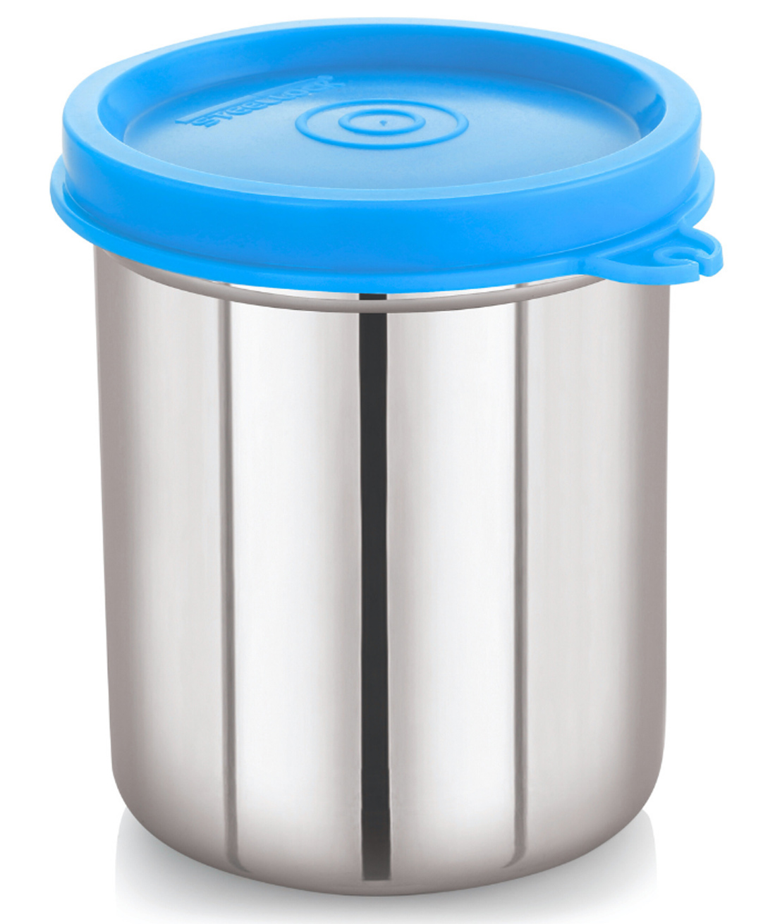 Steel Lock Flex Stainless Steel Container/Dabba with Lid Airtight for Food Storage, Easy to Carry, Leak Proof and Stackable (SL-14/300ml) Blue.-image-32
