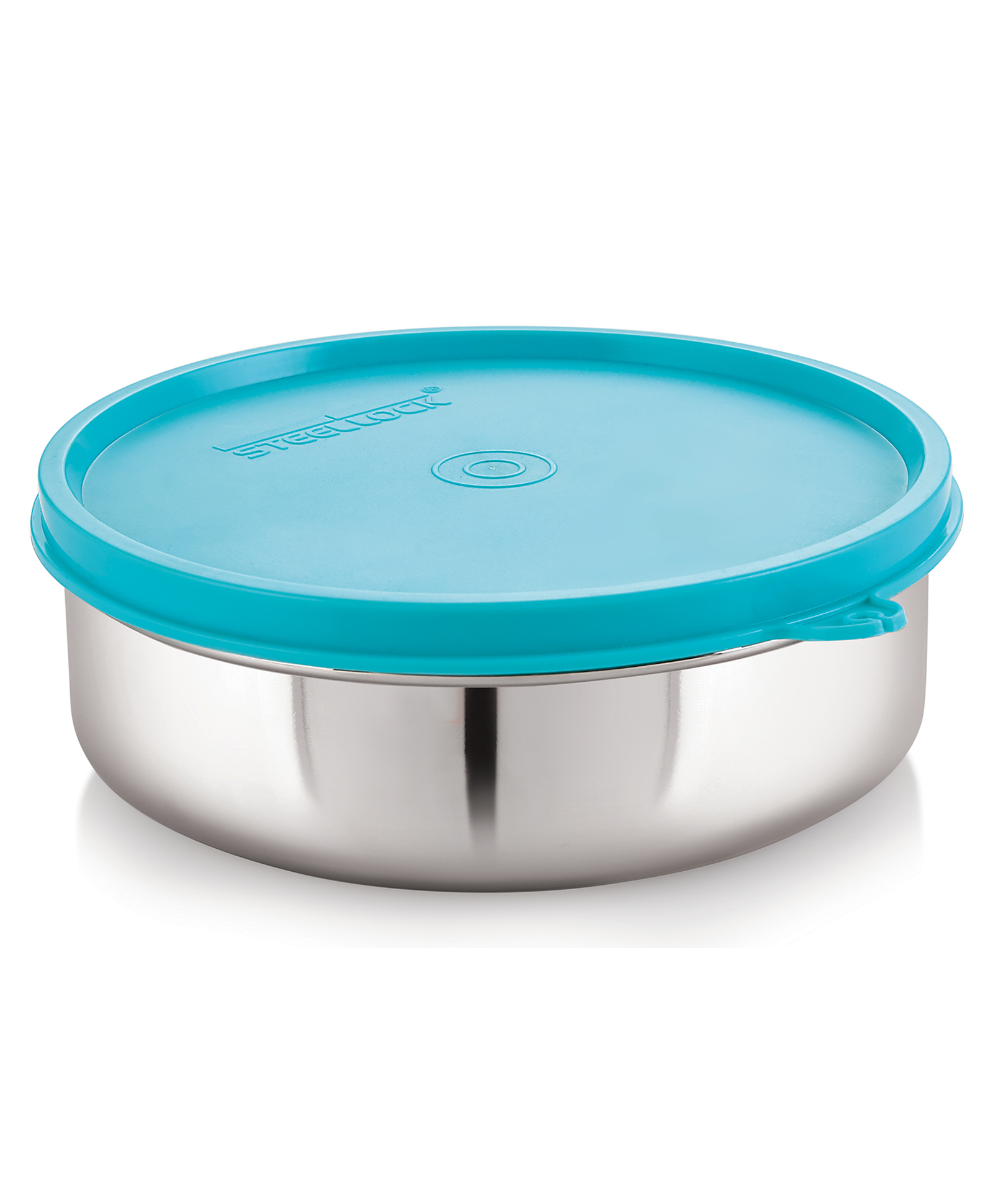 Steel Lock Flex Stainless Steel Container/Dabba with Lid Airtight for Food Storage, Easy to Carry, Leak Proof and Stackable (SL-43/850 ml) Turquoise.-image-18