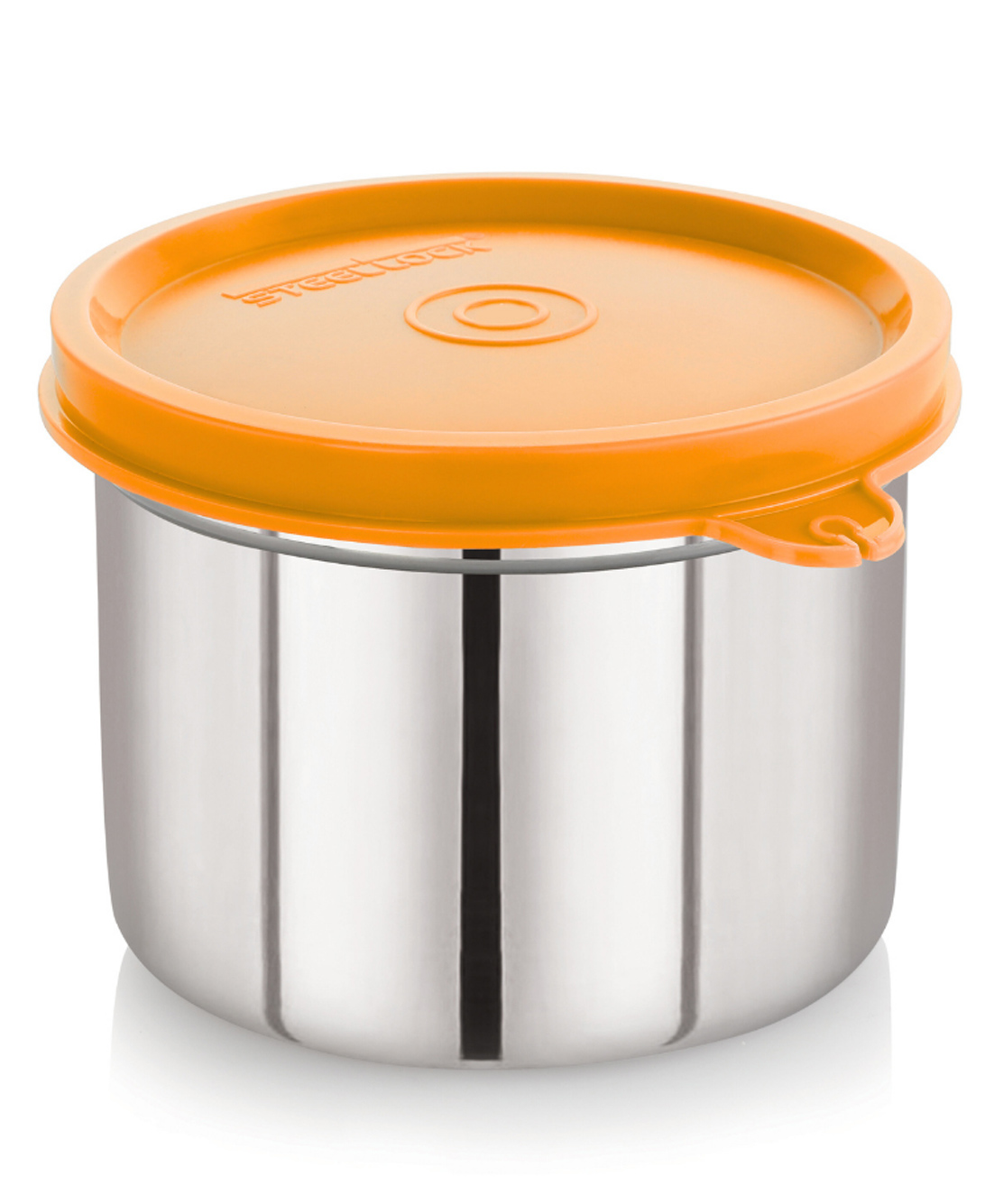 Steel Lock Flex Stainless Steel Container/Dabba with Lid Airtight for Food Storage, Easy to Carry, Leak Proof and Stackable (SL-23/350 ml) Yellow .-image-26