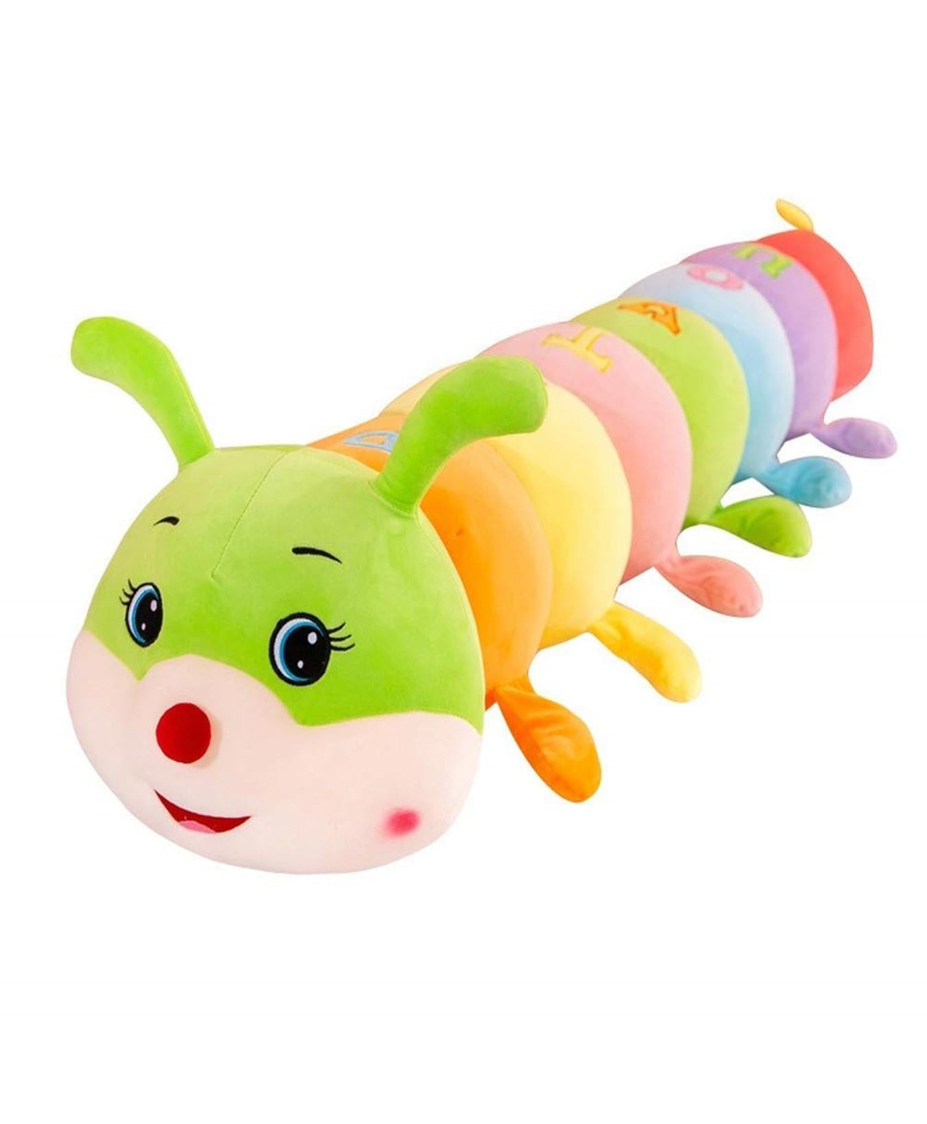Muren Caterpillar Stuffed Toy, Multicolor, 90 cm, Educational Alphabet Design, Sleeping Pillow for Kids, Birthday Gift for Boys, Girls-Multicolor - Height 90 cm-image-40