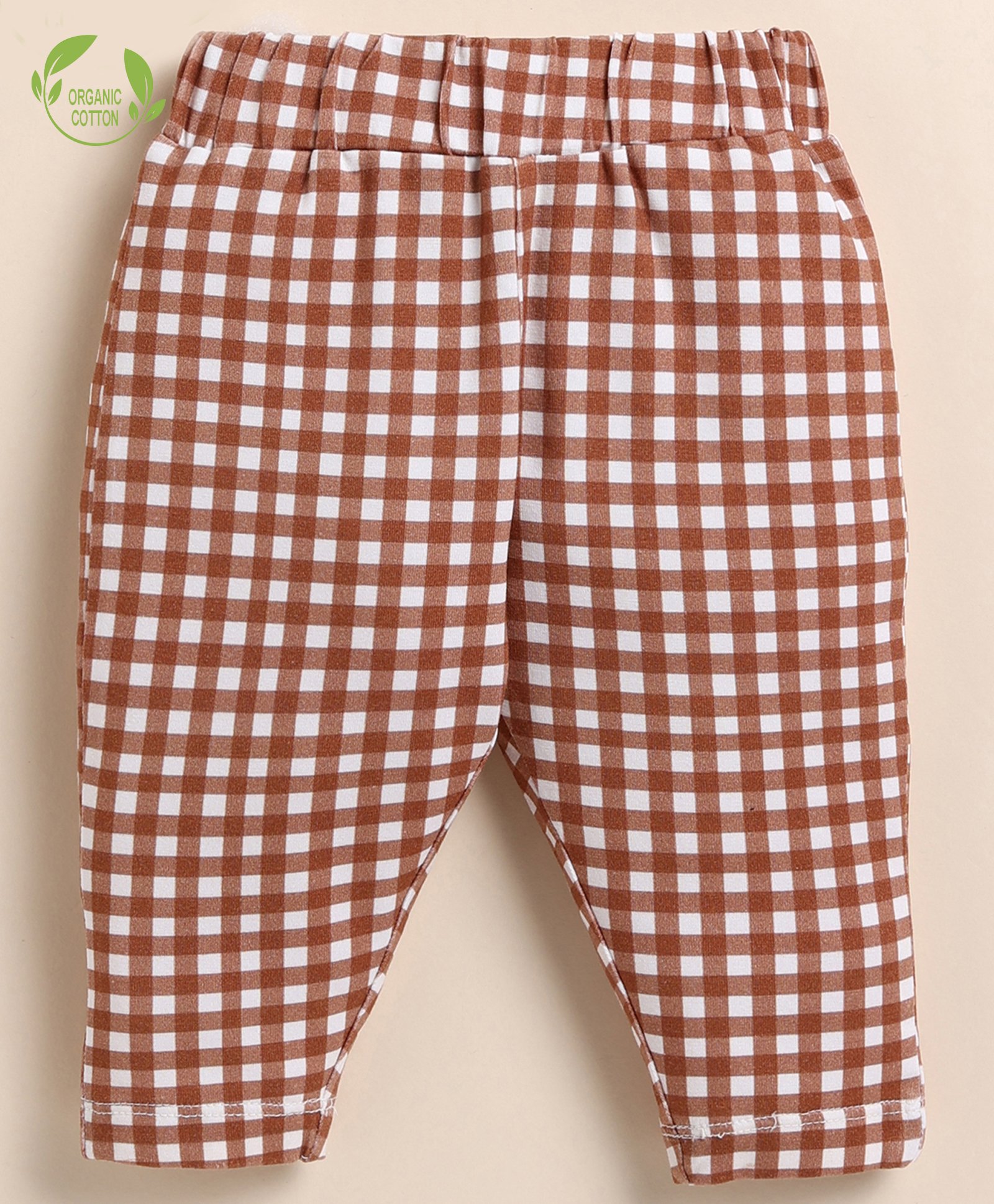 Cot & Candy Organic Cotton Checked Pajama - Maroon-picture-24