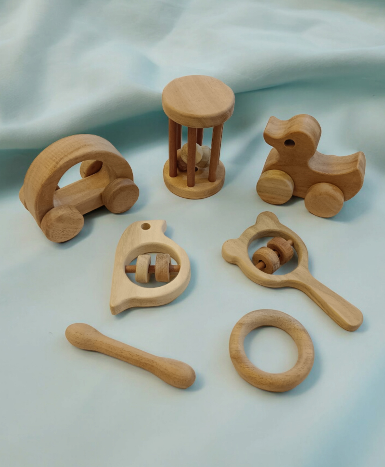 neemtoys Toddler Toys- Rattles, Wheel Toys & Teethers Made From Pure Neem Wood-picture-10