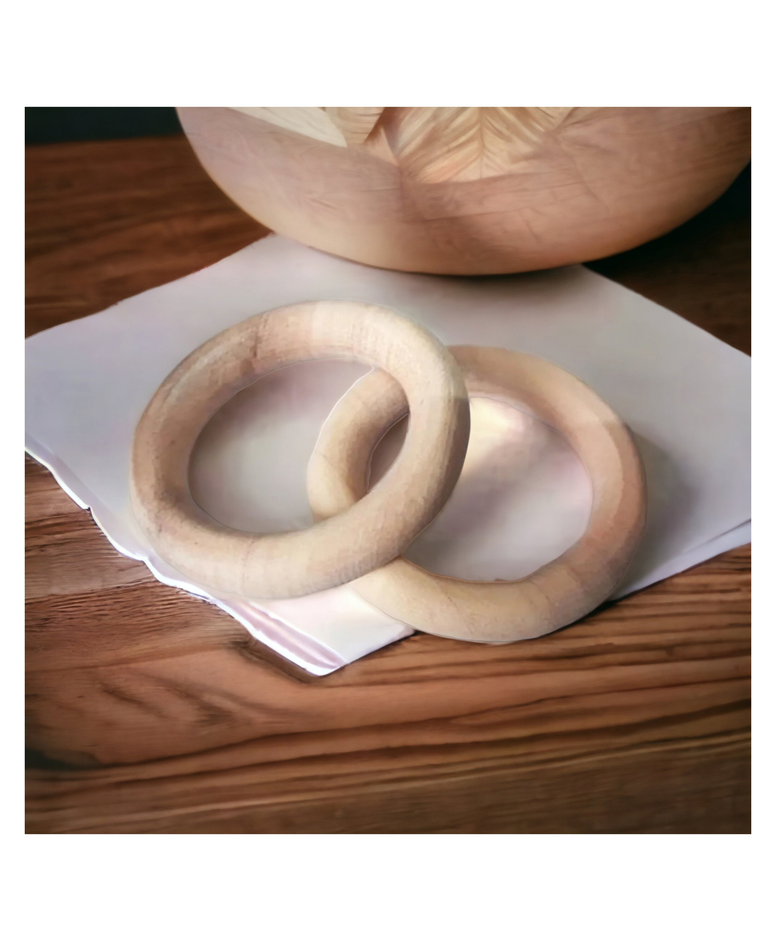 neemtoys Set of 2 Neem Wooden Teether Rings - Immunity Boosting For Infants-image-36