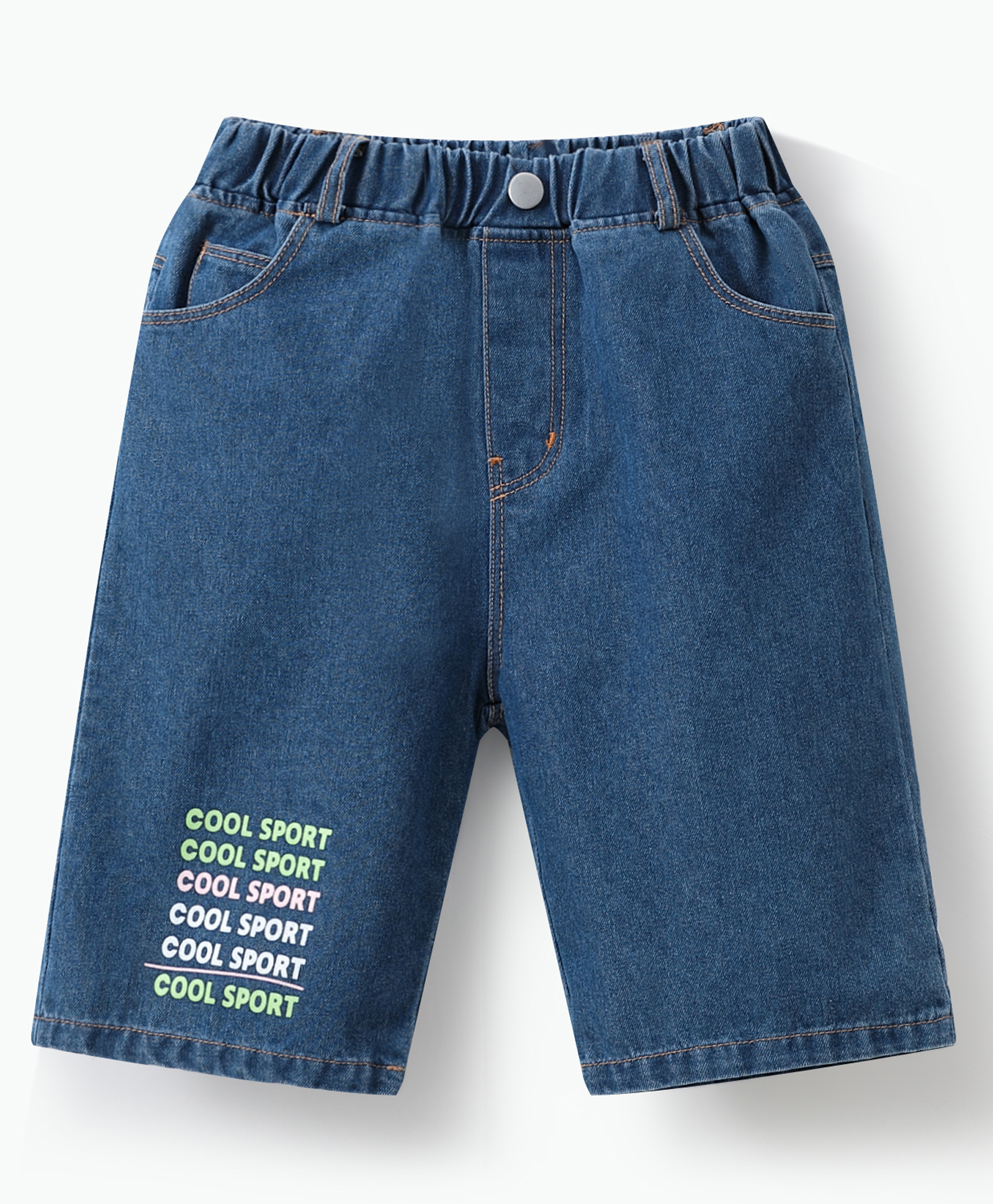 Mark & Mia Cotton Shorts with Text Print - Navy Blue-picture-14