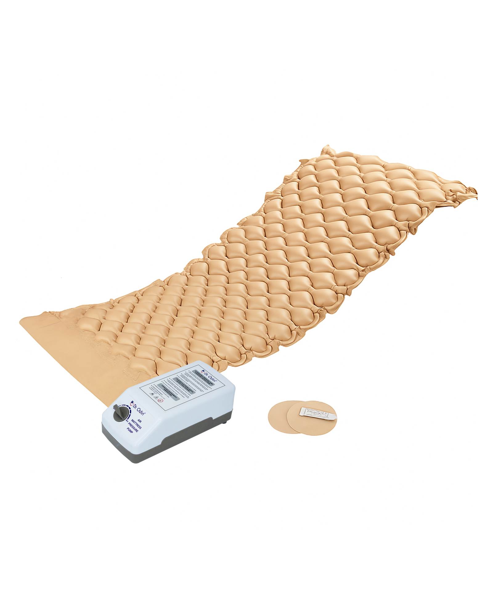 dr. odin Dr. OdinOAM002 Anti Bedsore Air Mattress Small | PVC Material, Low Noise, Adjustable Pressure, Electric Shock Protection, Air-Tight Pressure Valve, Low Power Consumption, Portable & Handy Brown-picture-1