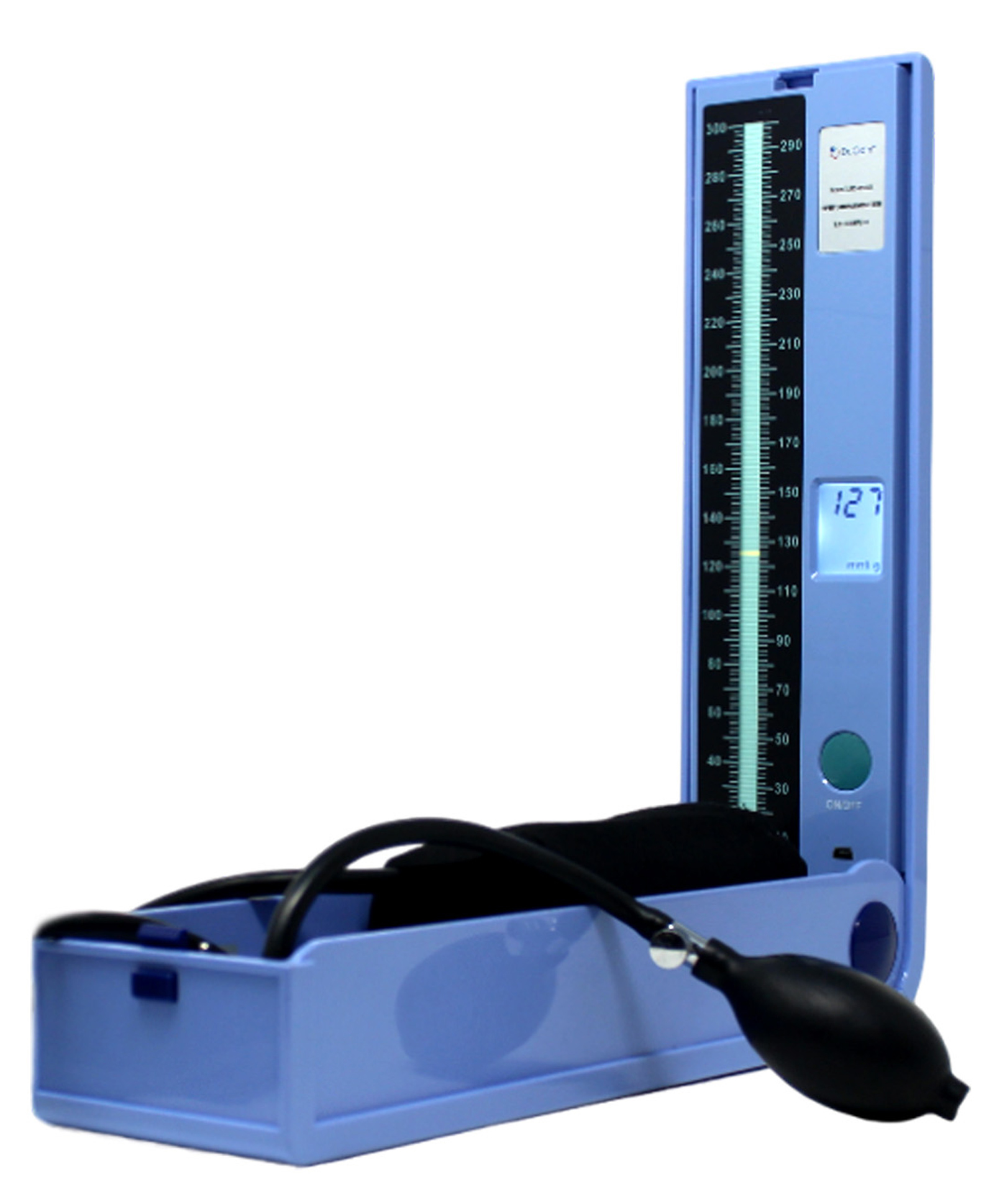 Dr. Odin OED101 LED Sphygmomanometer - Mercury-Free, Dual Power, LED Display, Latex Bulb & Bladder-picture-4