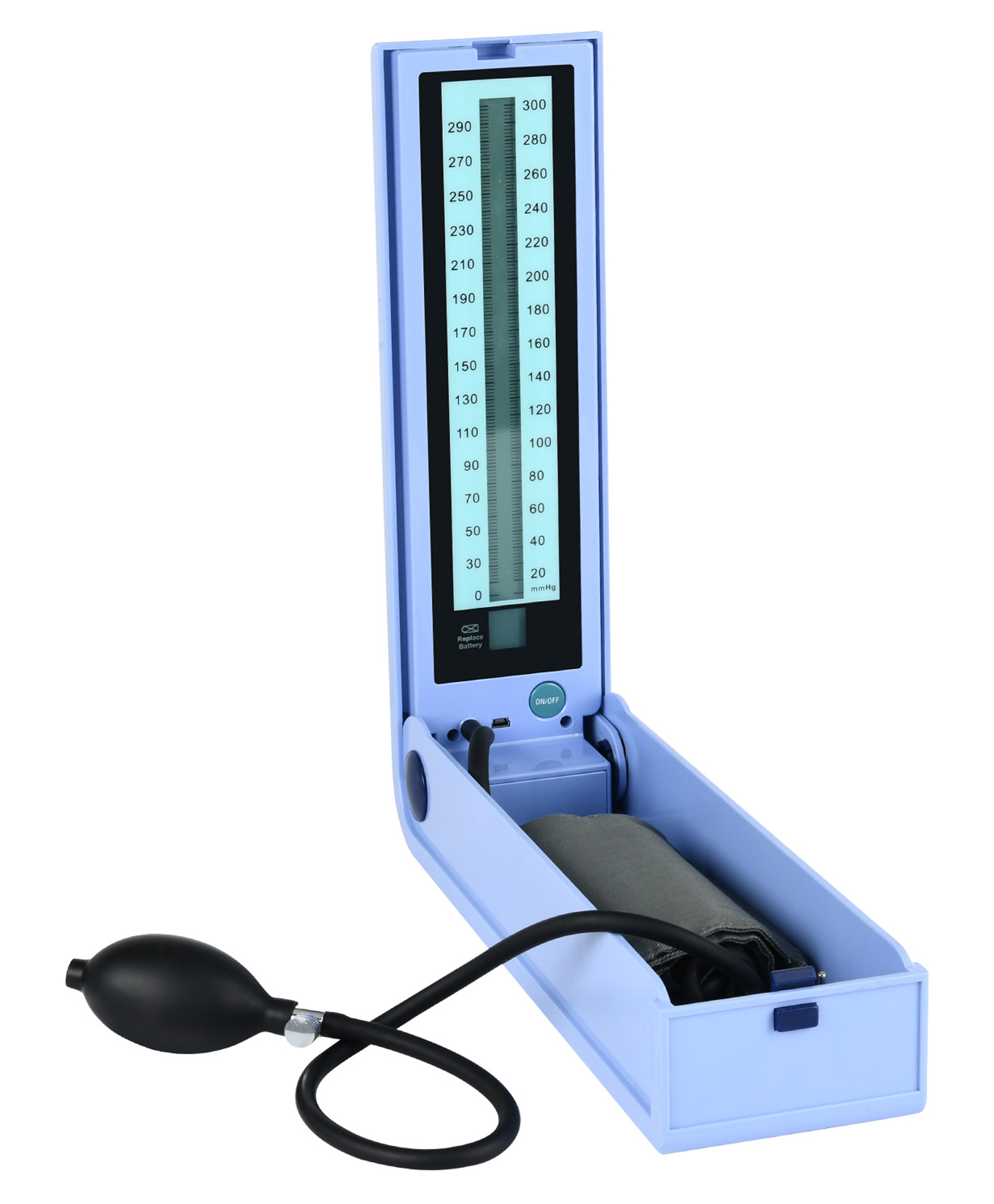 Dr. Odin OLS103 LCD Mercury-Free Sphygmomanometer - Latex Bladder, Latex Bulb, Cotton Cuff Accurate Blood Pressure Monitor, Environmentally Friendly, BP Machine (Sky Blue)-picture-12