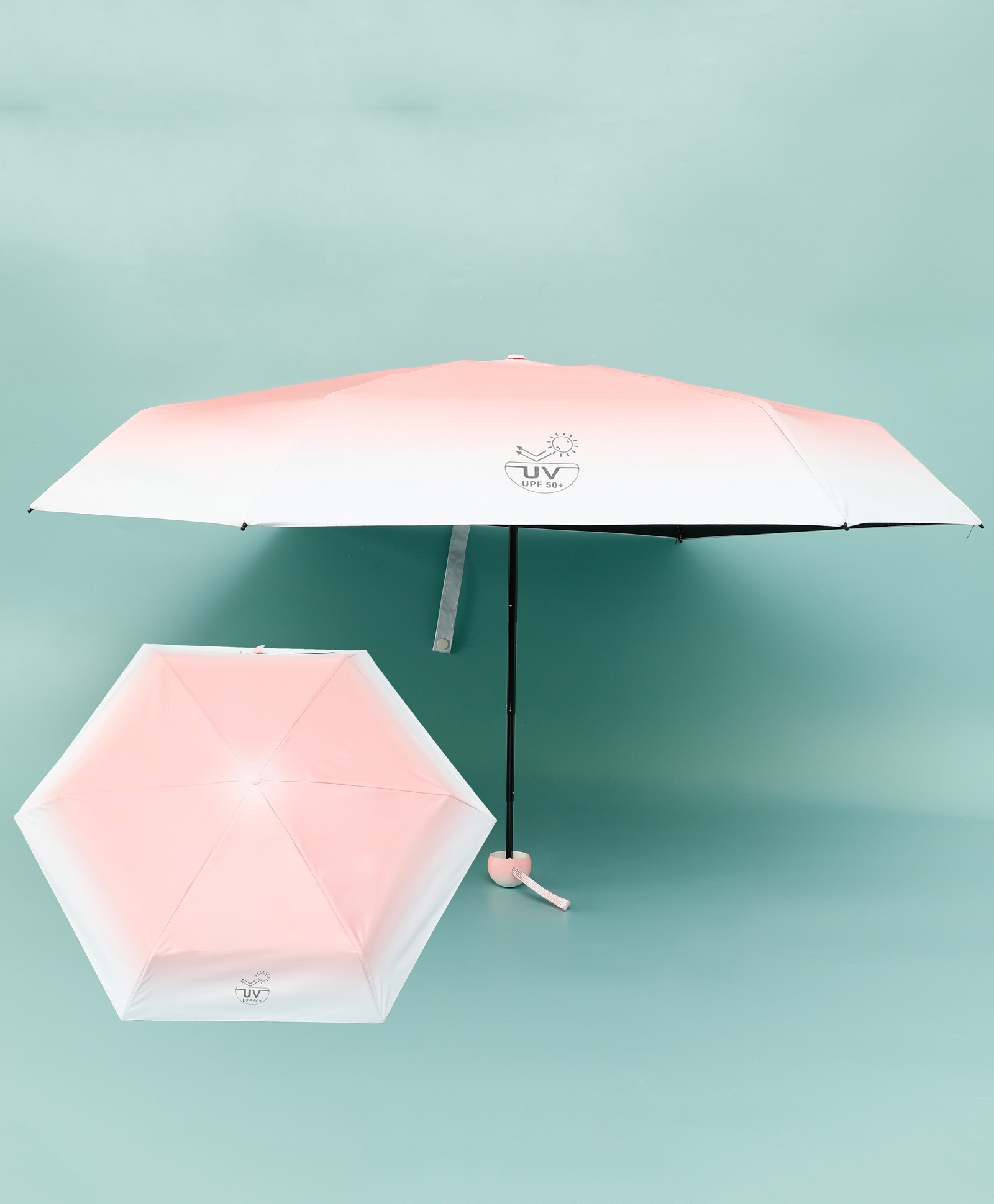 Babyhug Solid Coloured Umbrella - Pink
