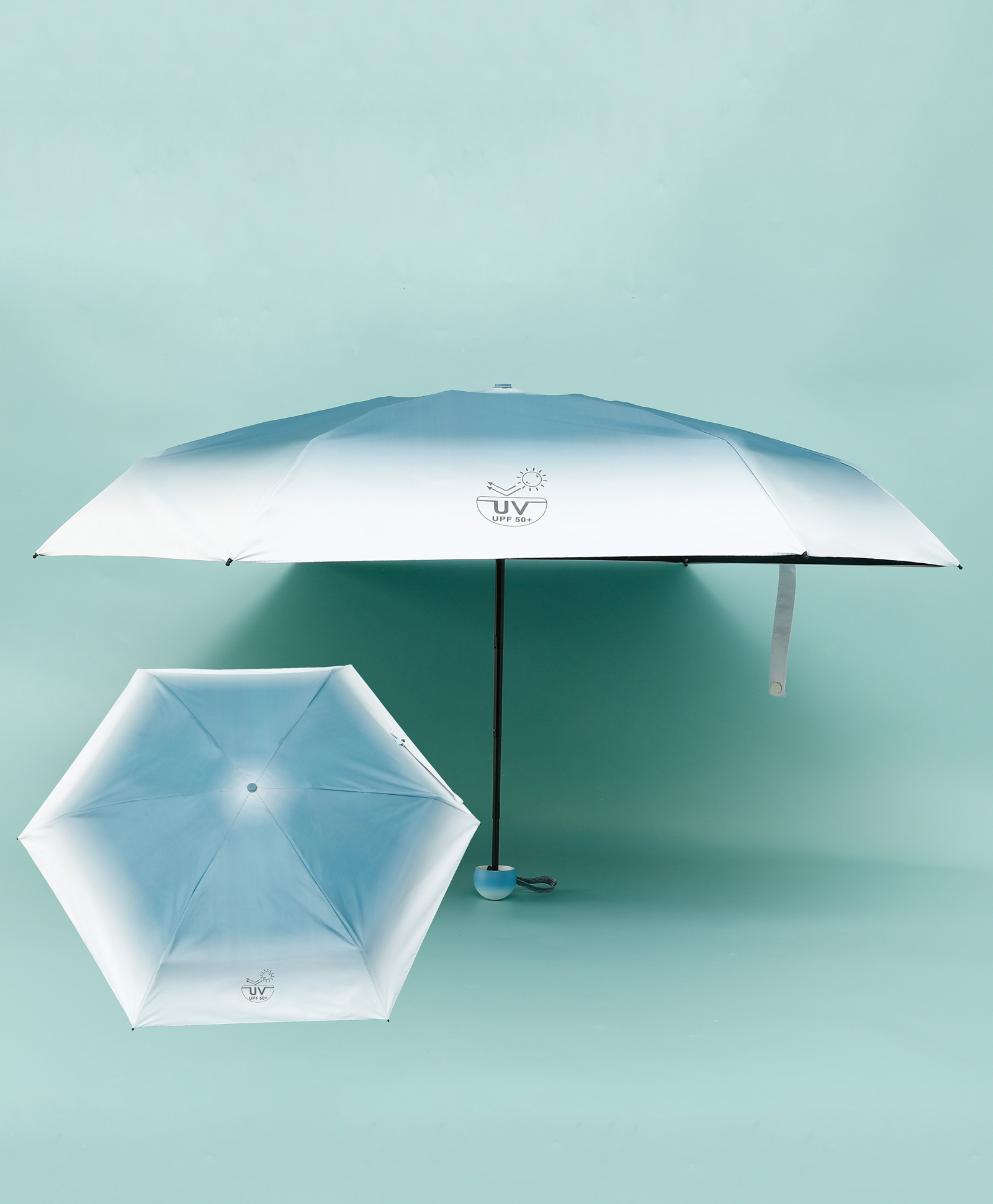 Babyhug Solid Coloured Umbrella - Grey