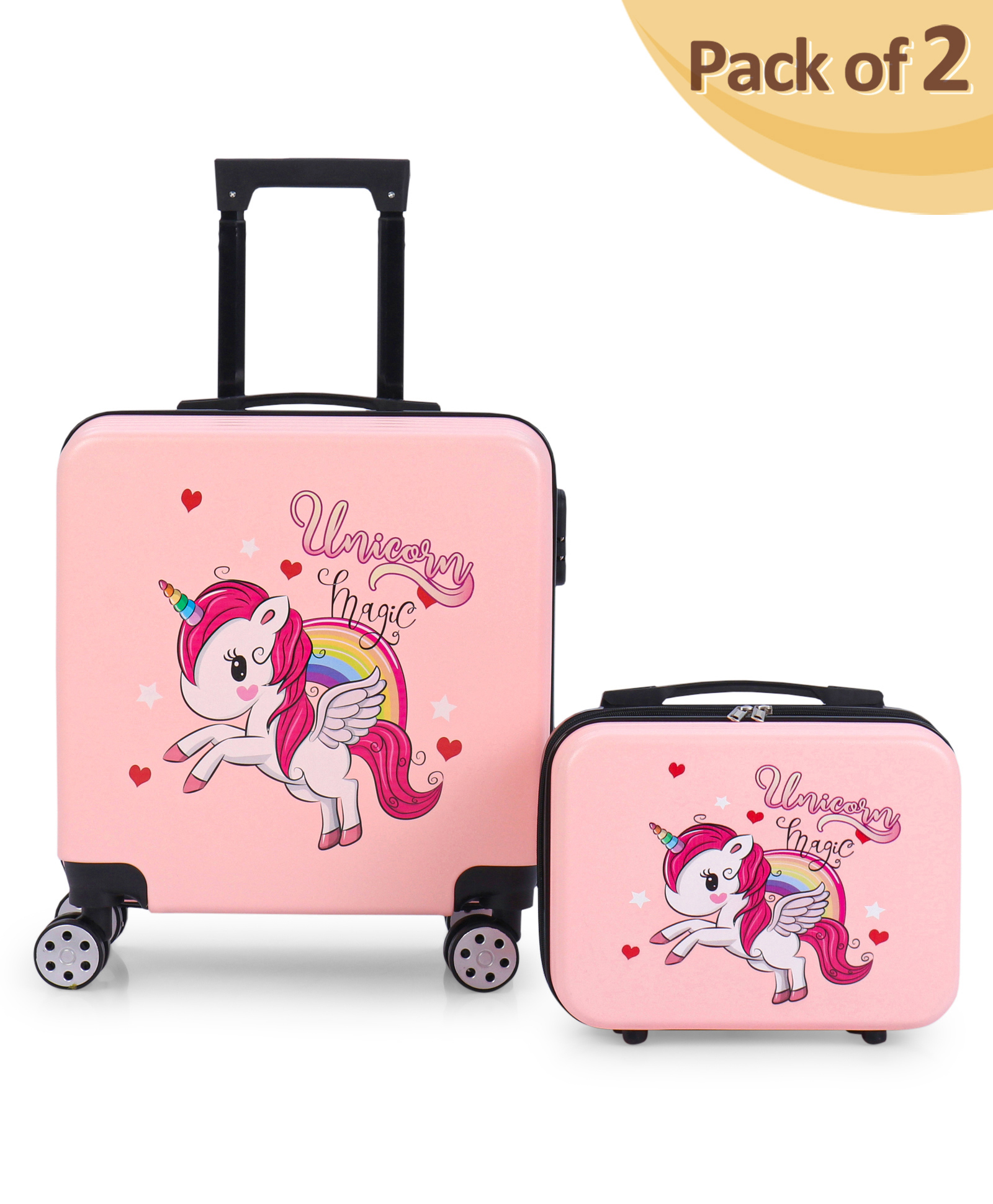 Kids Travel LuggageWith Carry-On Luggage & Wheels - 15 Inches