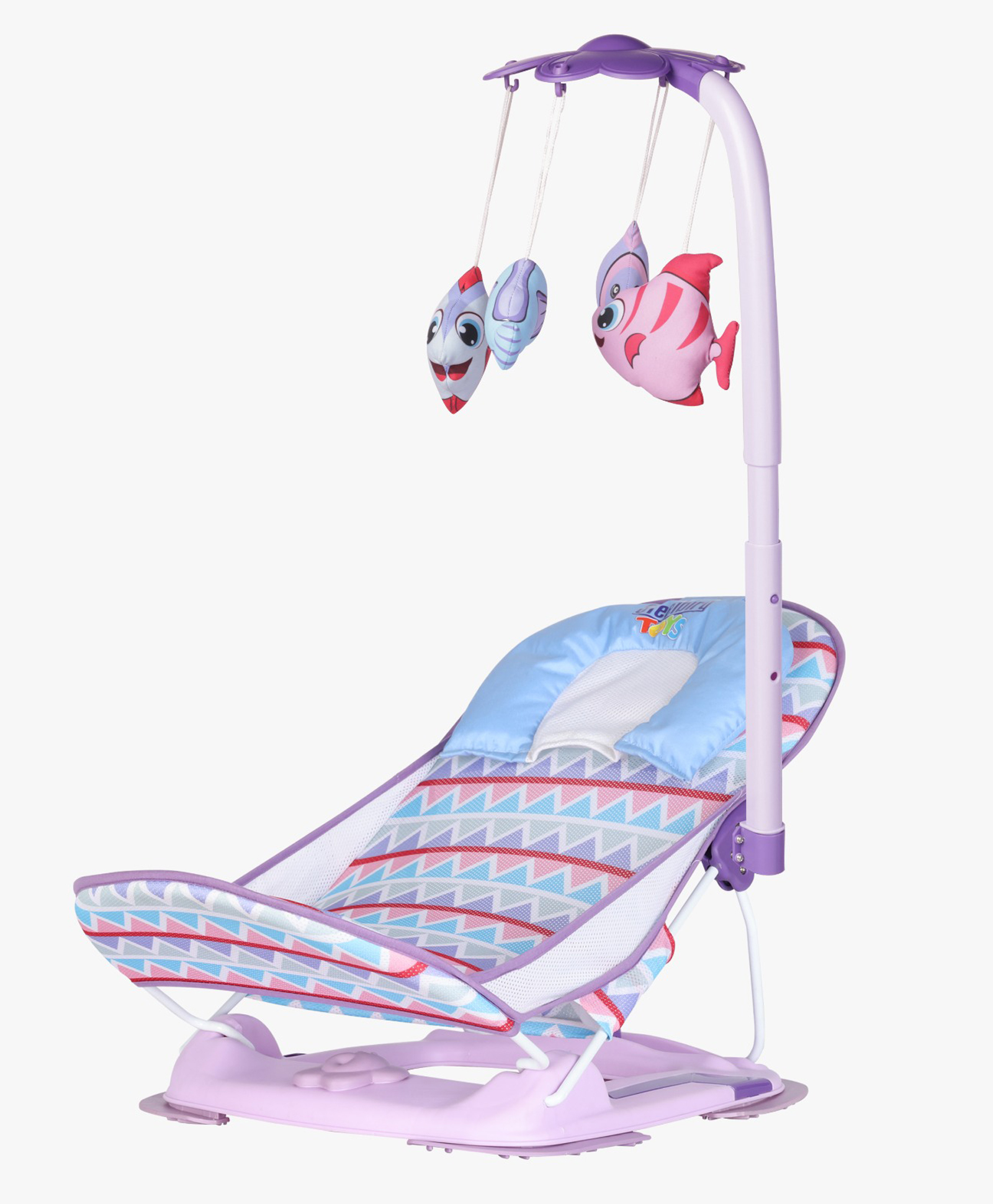 Steelbird Anti Skid Compact Comfy Baby Bather With Toys-Purple-picture-19