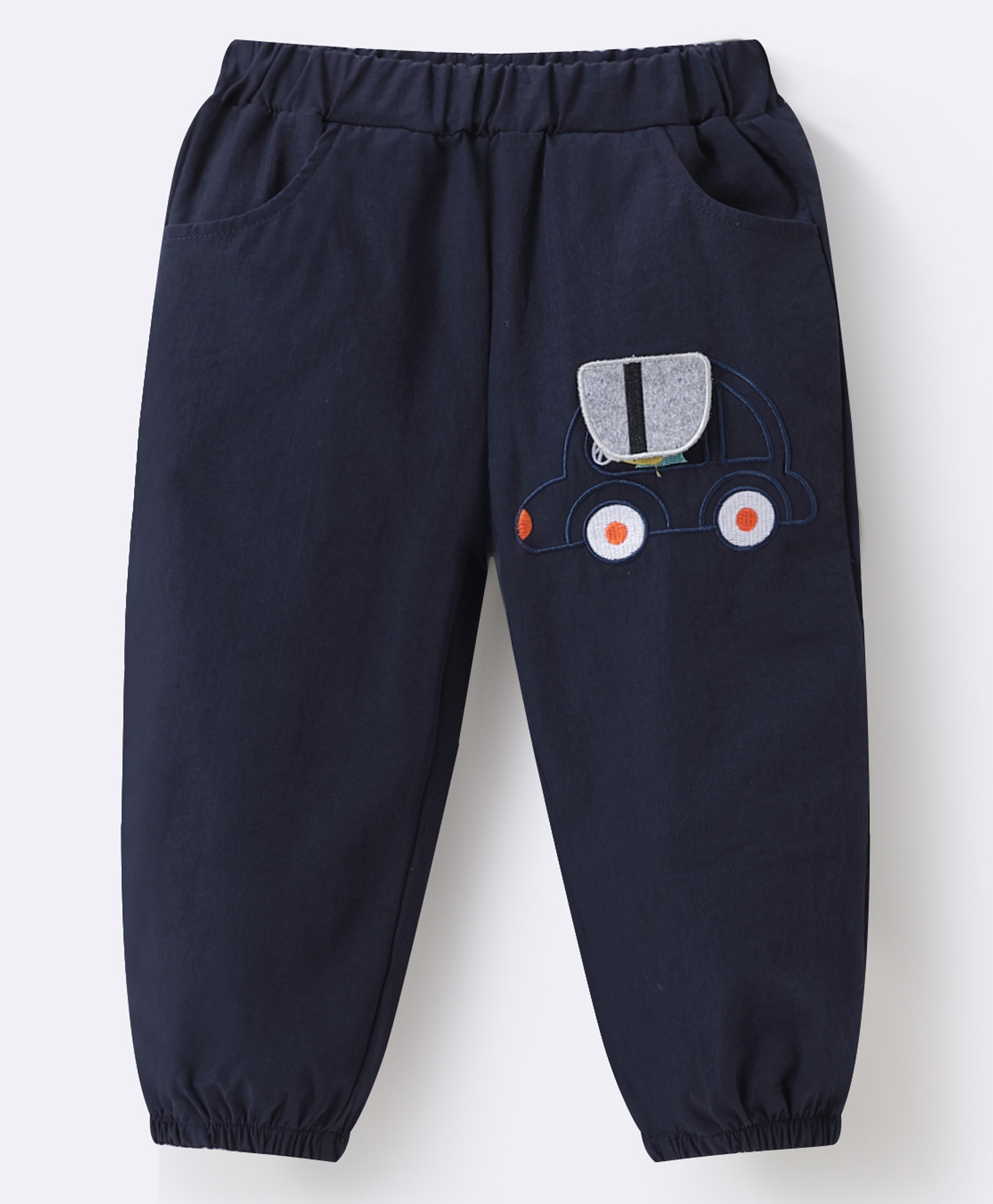 Mark & Mia Full Length Trouser with Car Patch - Navy Blue-picture-20