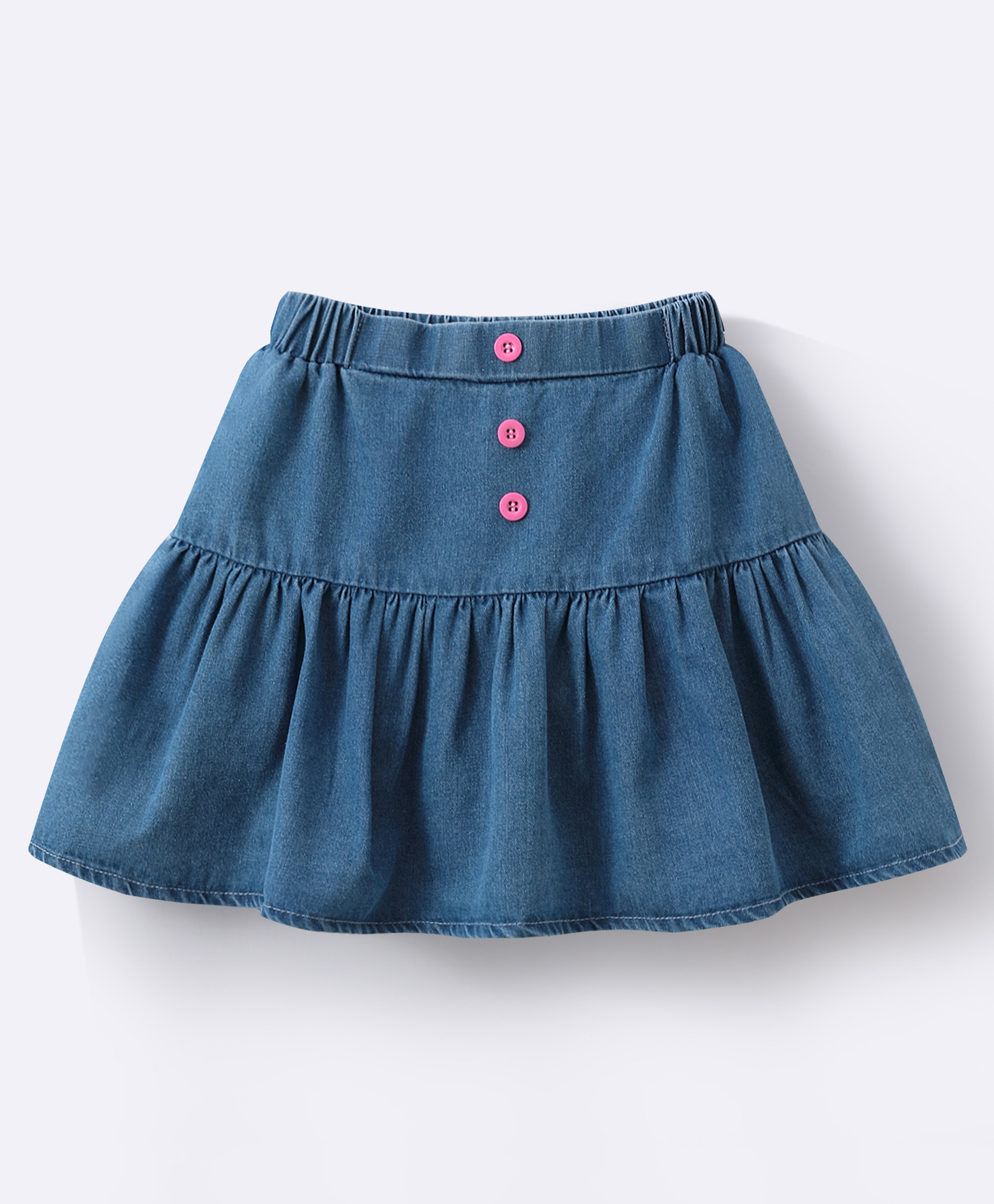 Mark & Mia Washed Skirt with Flares - Blue-picture-24