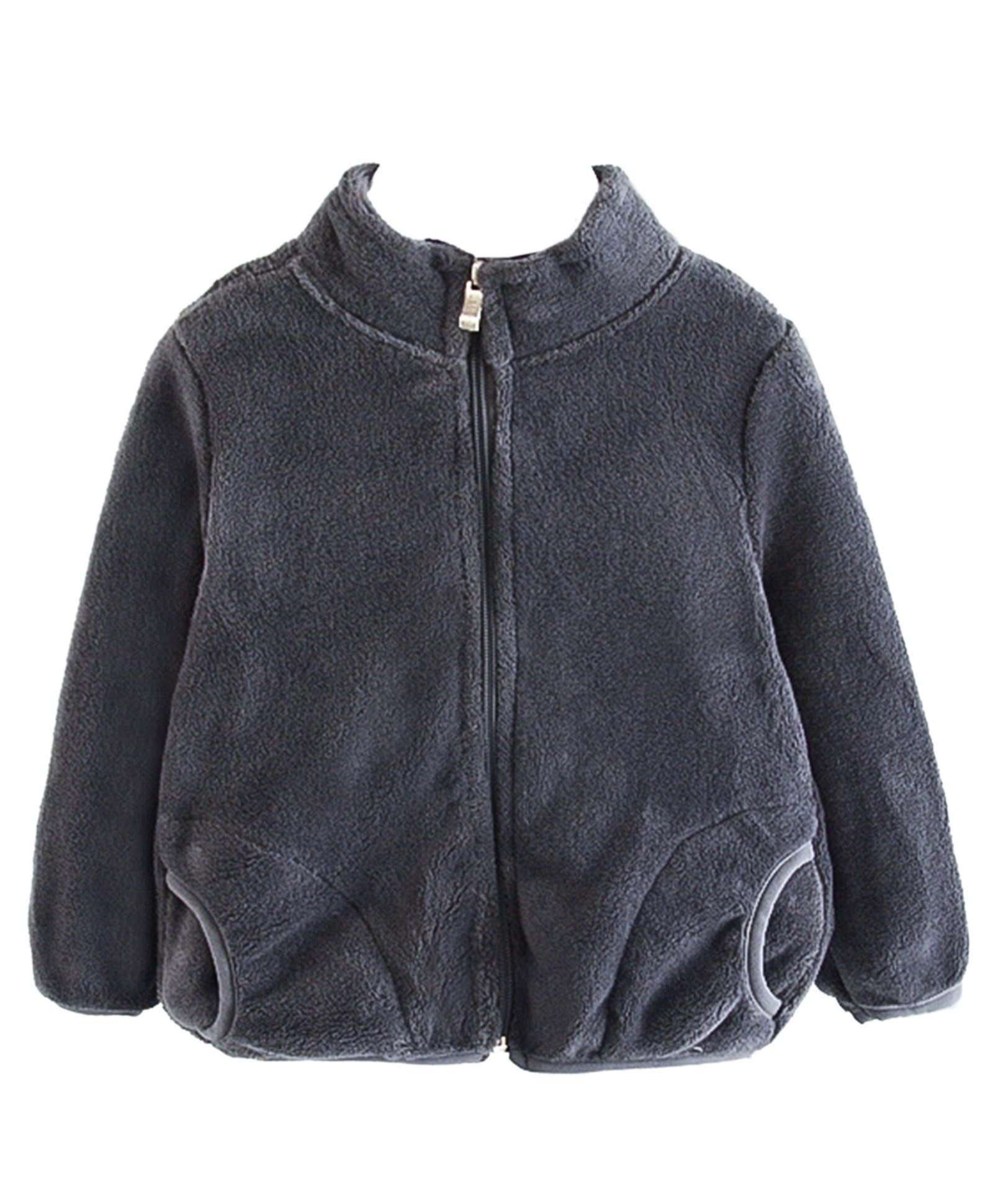 Babymoon Fleece Full Sleeves Solid Jacket - Grey-picture-16