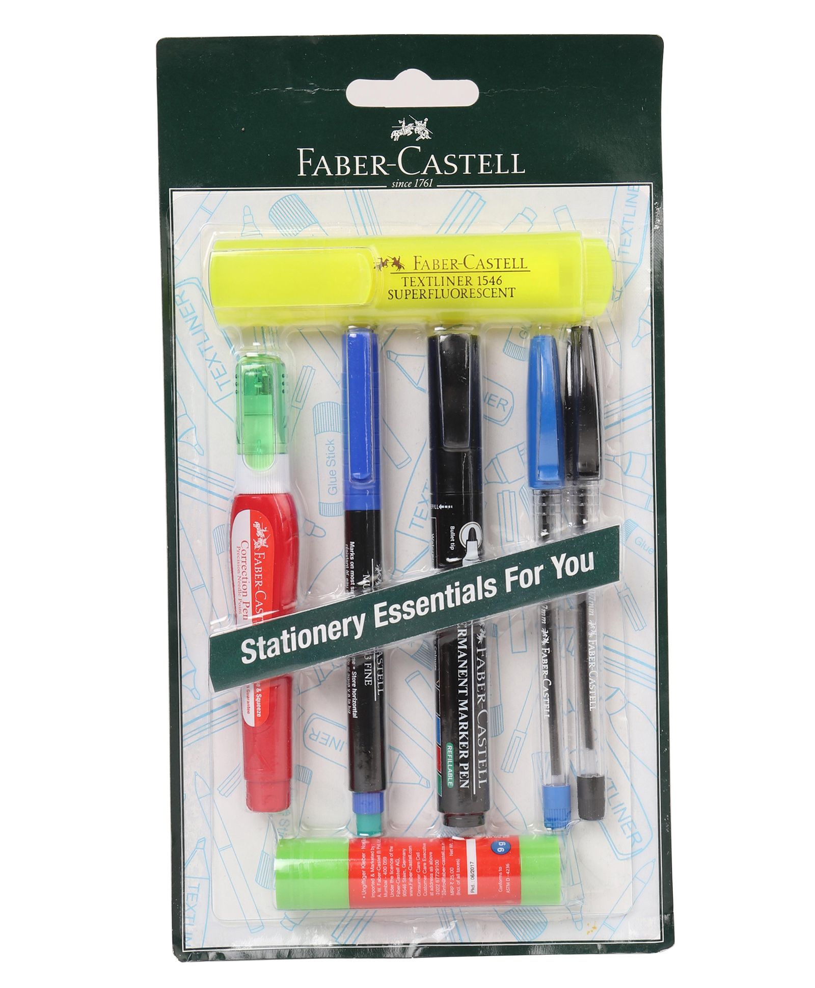 Faber Castell Stationery Set 7 Pieces (Colour & Print May Vary)-picture-37
