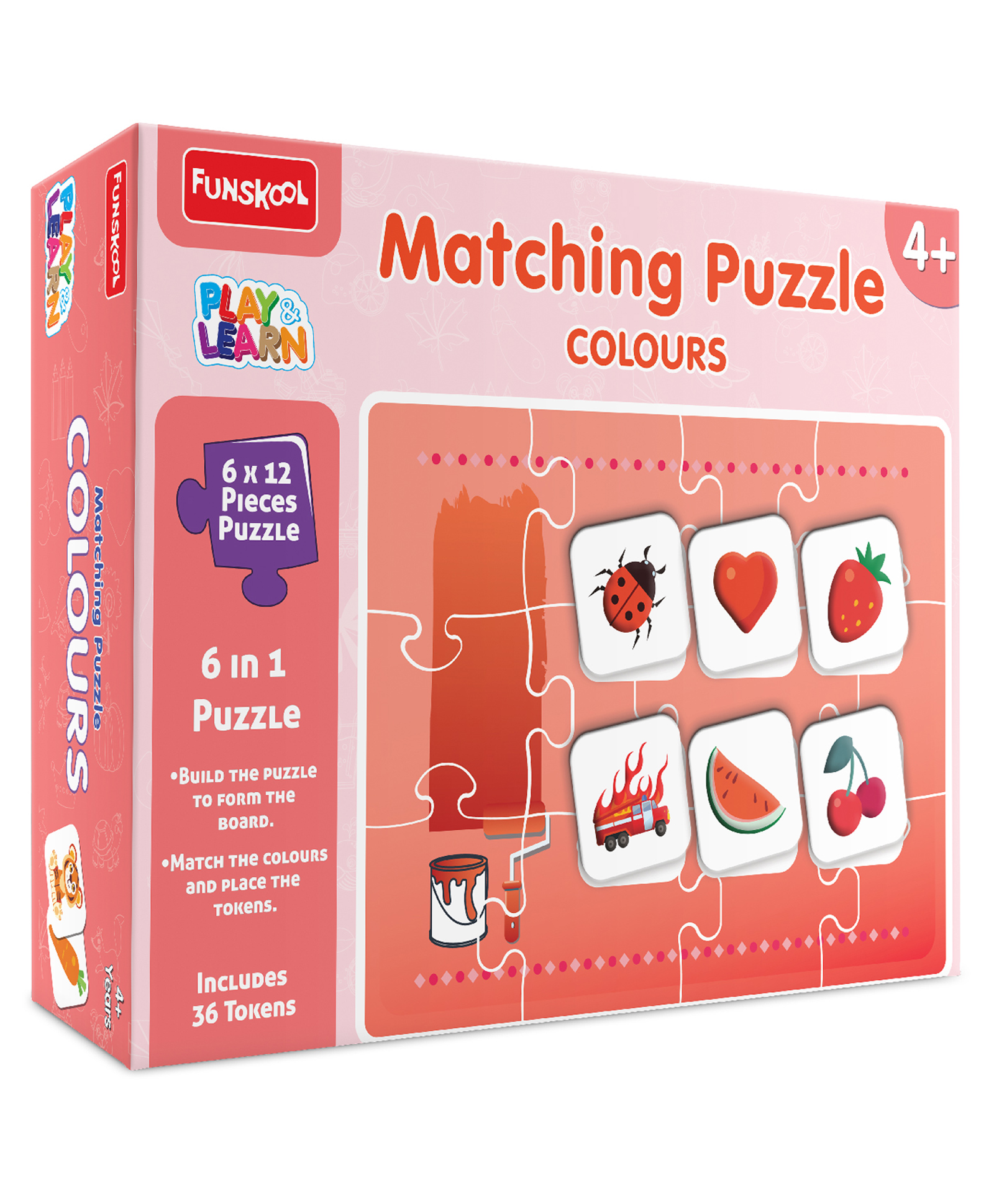 Funskool Colourful Matching Puzzle Toy - 72 Pieces-picture-26