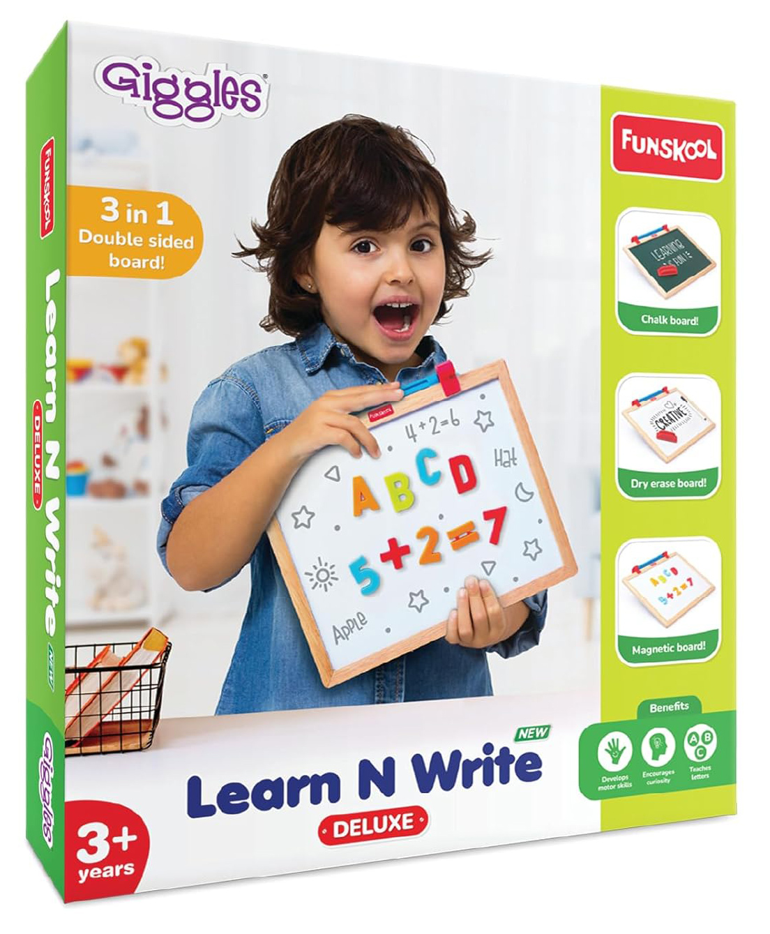 Funskool 3 in 1 Double Sided Writing & Doodling Board - Blue-image-29