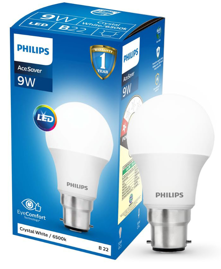 PHILIPS Lighting 9-Watts B22 LED Cool Day White LED Bulb, Pack of 1, (Ace Saver)-image-27