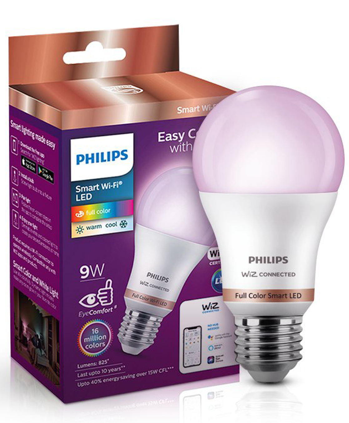 PHILIPS Lighting LED BULB 9W FULL COLOUR WIFI E27 Gen5-image-3