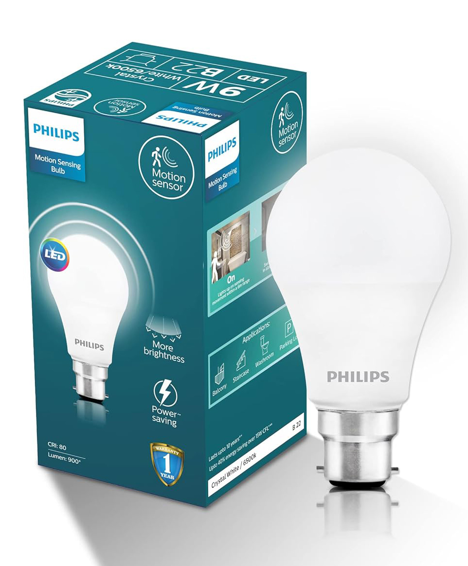 PHILIPS Lighting Led Bulb 9w Motion sensing B22-image-41