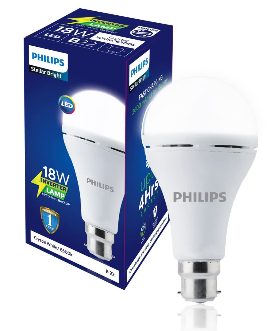 PHILIPS Lighting 18W B22 LED Emergency Inverter Bulb (Crystal White, Pack of 1)-image-28