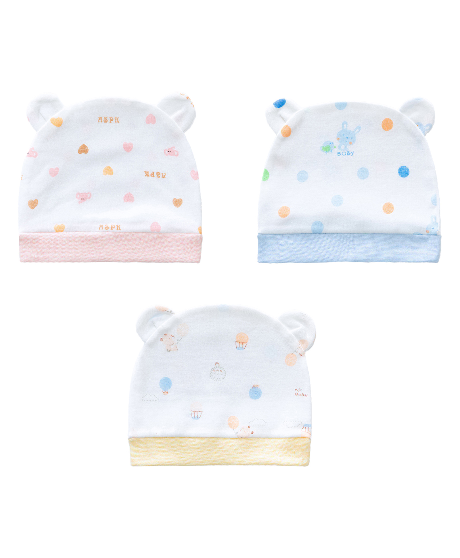 SYGA Pack Of 3 Printed Cap - Multicolor-picture-12