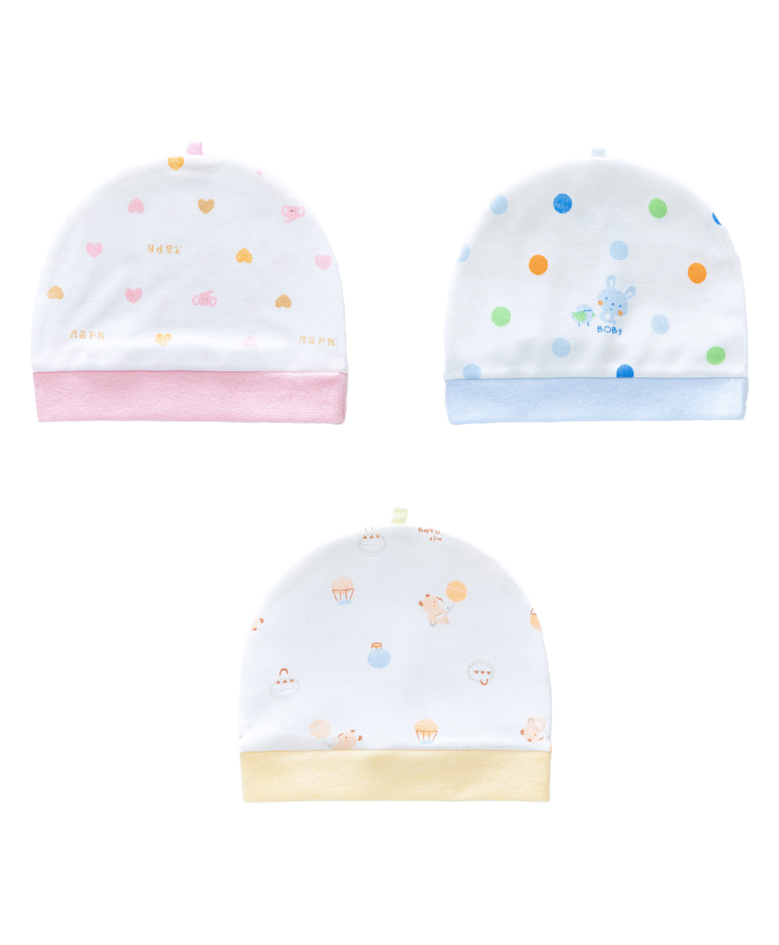SYGA Pack Of 3 Printed Cap - Multicolor-picture-33