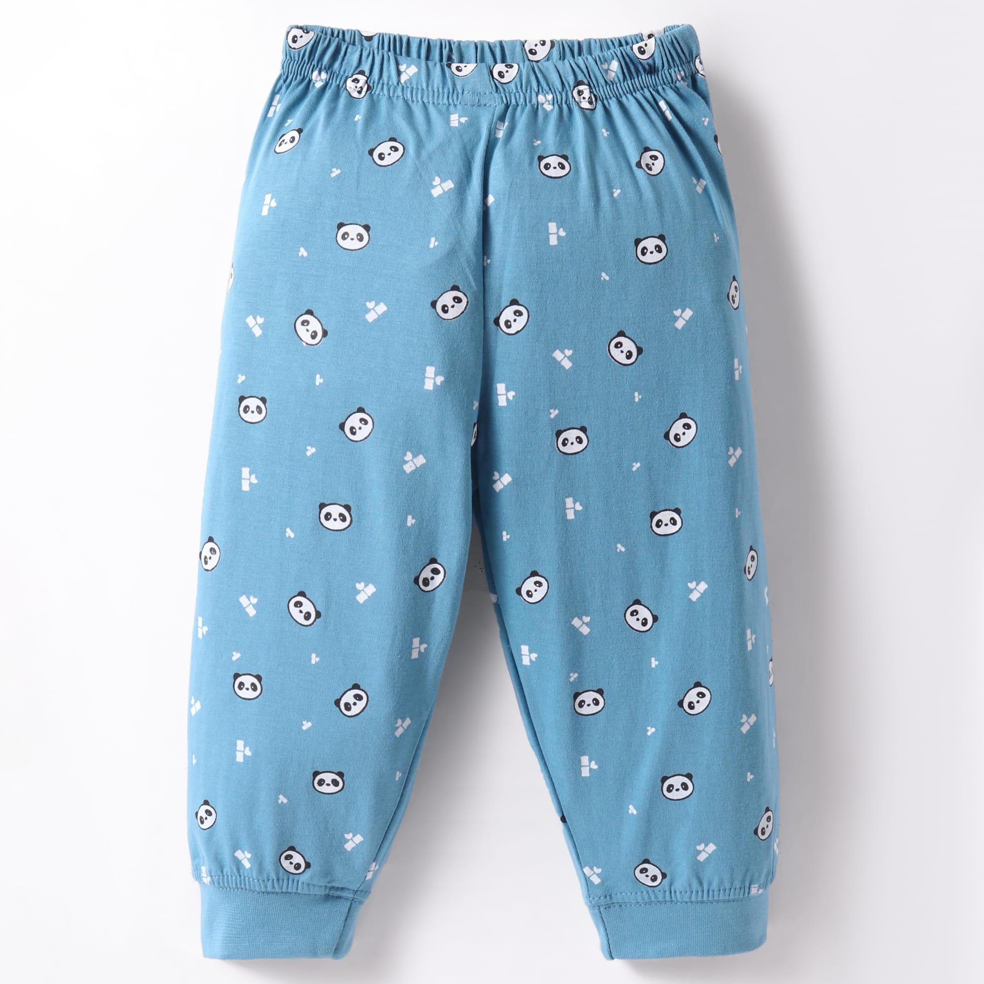 Tango Single Jersey Knit Full Length Lounge Pant with Animal Print - Light Blue-picture-33