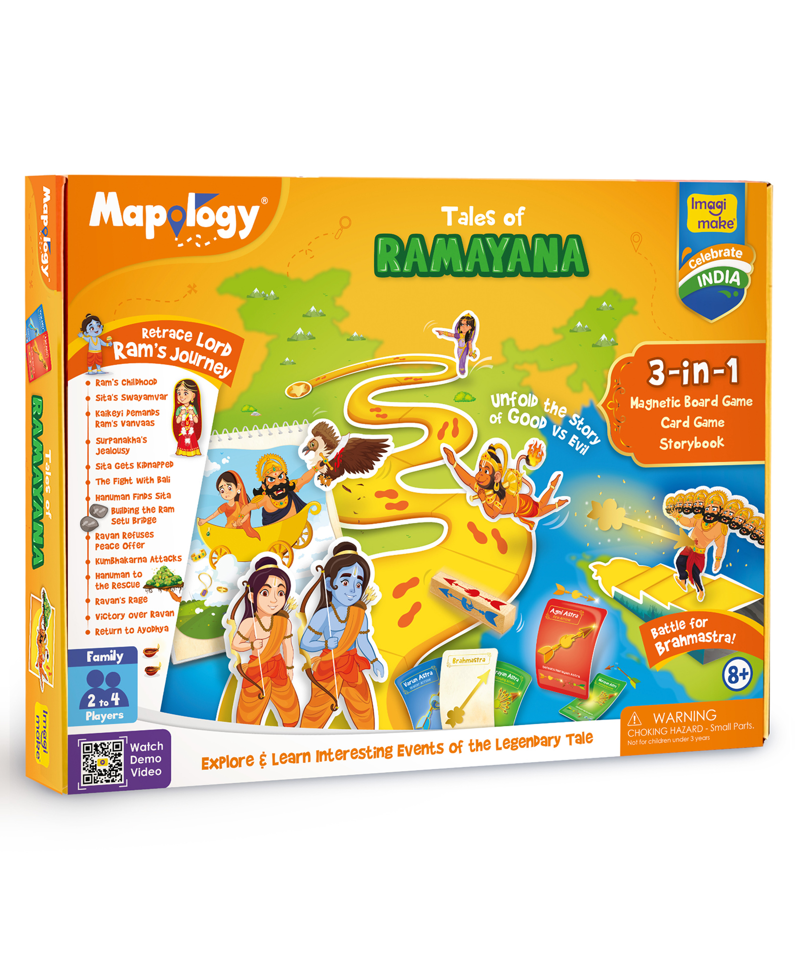 Imagimake Mapology Tales Of Ramayana Puzzle - Orange-image-33