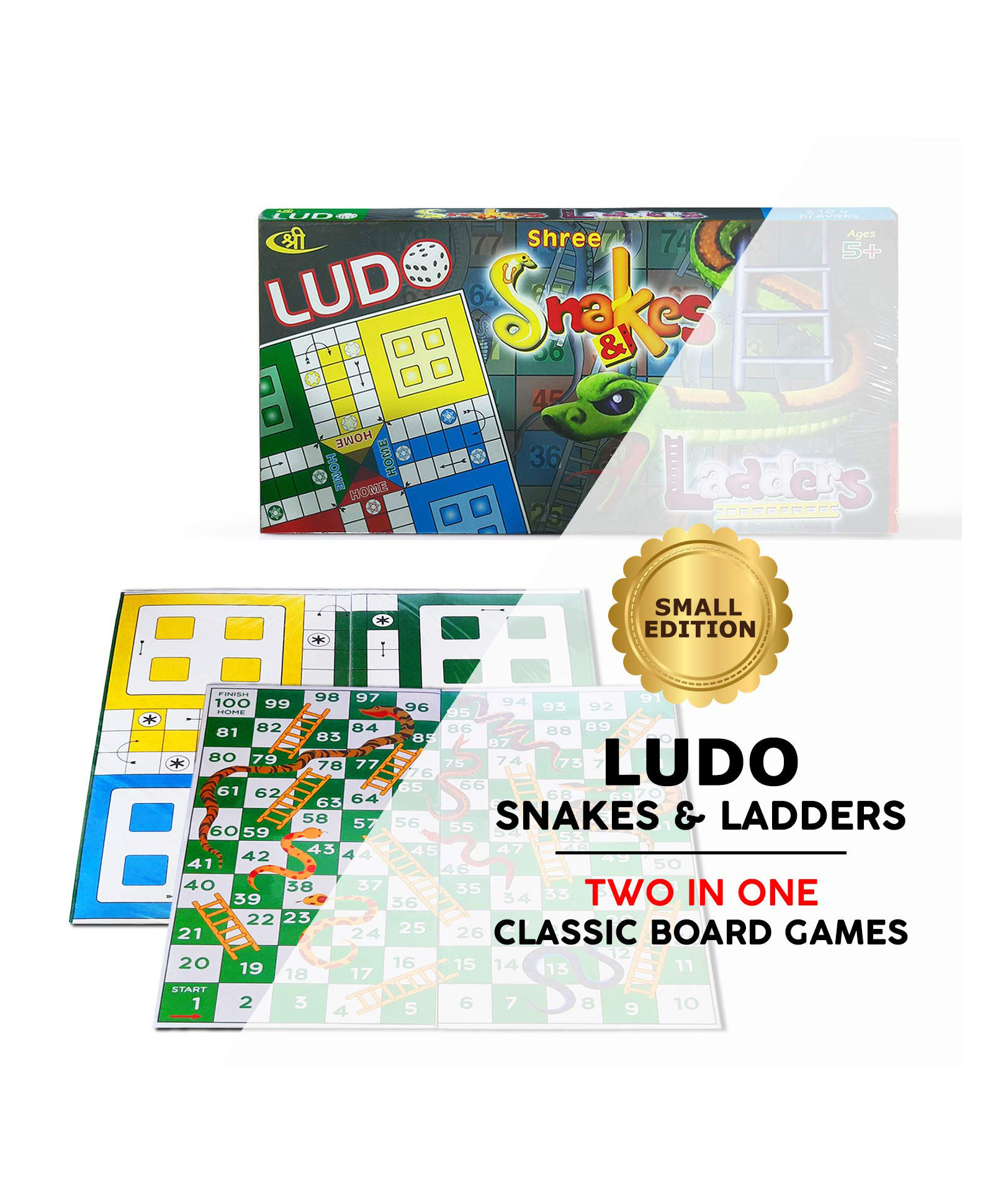 Kids MandiLudo and Snake and Ladder Board Game | 10 Inch Play Board | Ludo Game | Saap Seedhi Travel Board Game for 5 Years and up Multicolor-image-29