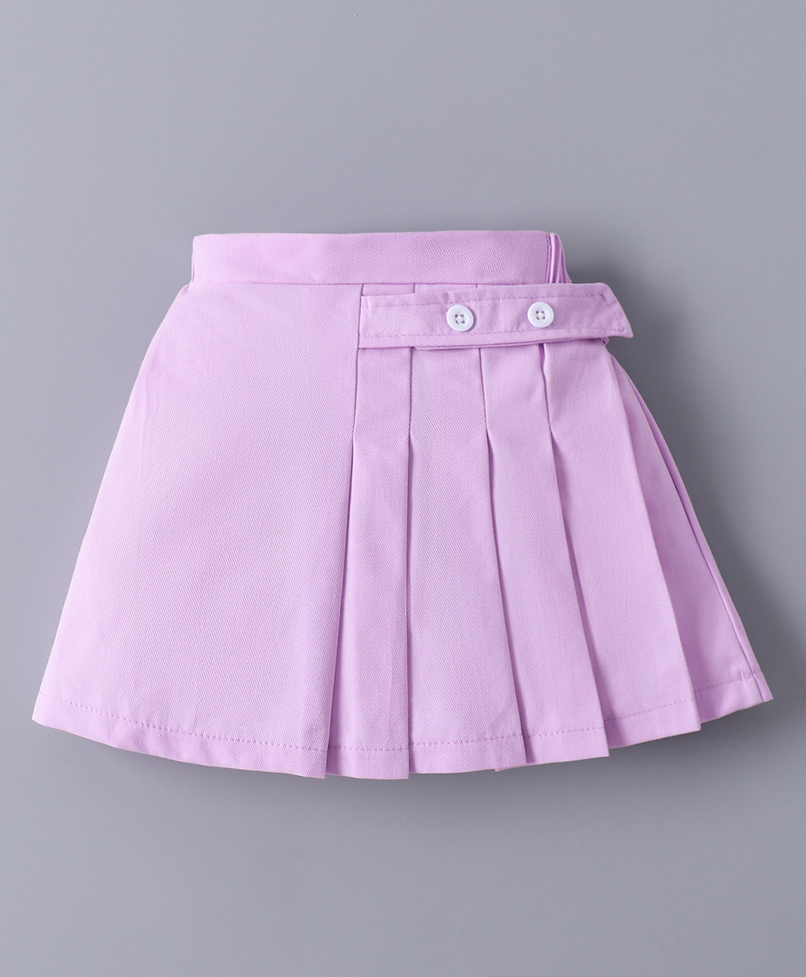 Mark & Mia Coton Solid Colour Skirtswith Pleated Design - Purple-image-47