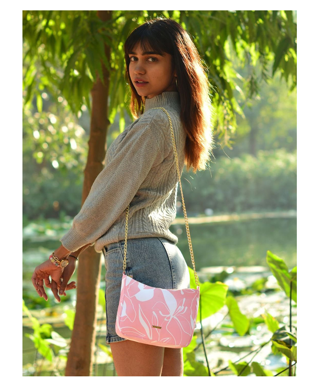 Ecoright Canvas Sling Bags for Woman - Flower Child-picture-31