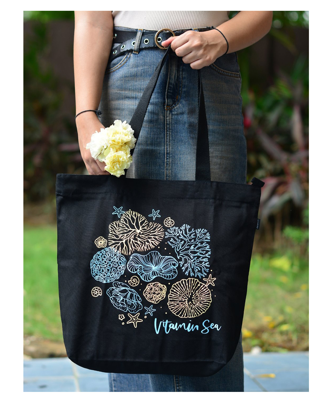 Ecoright Large Zipper Tote Bag - Vitamin Sea-image-46