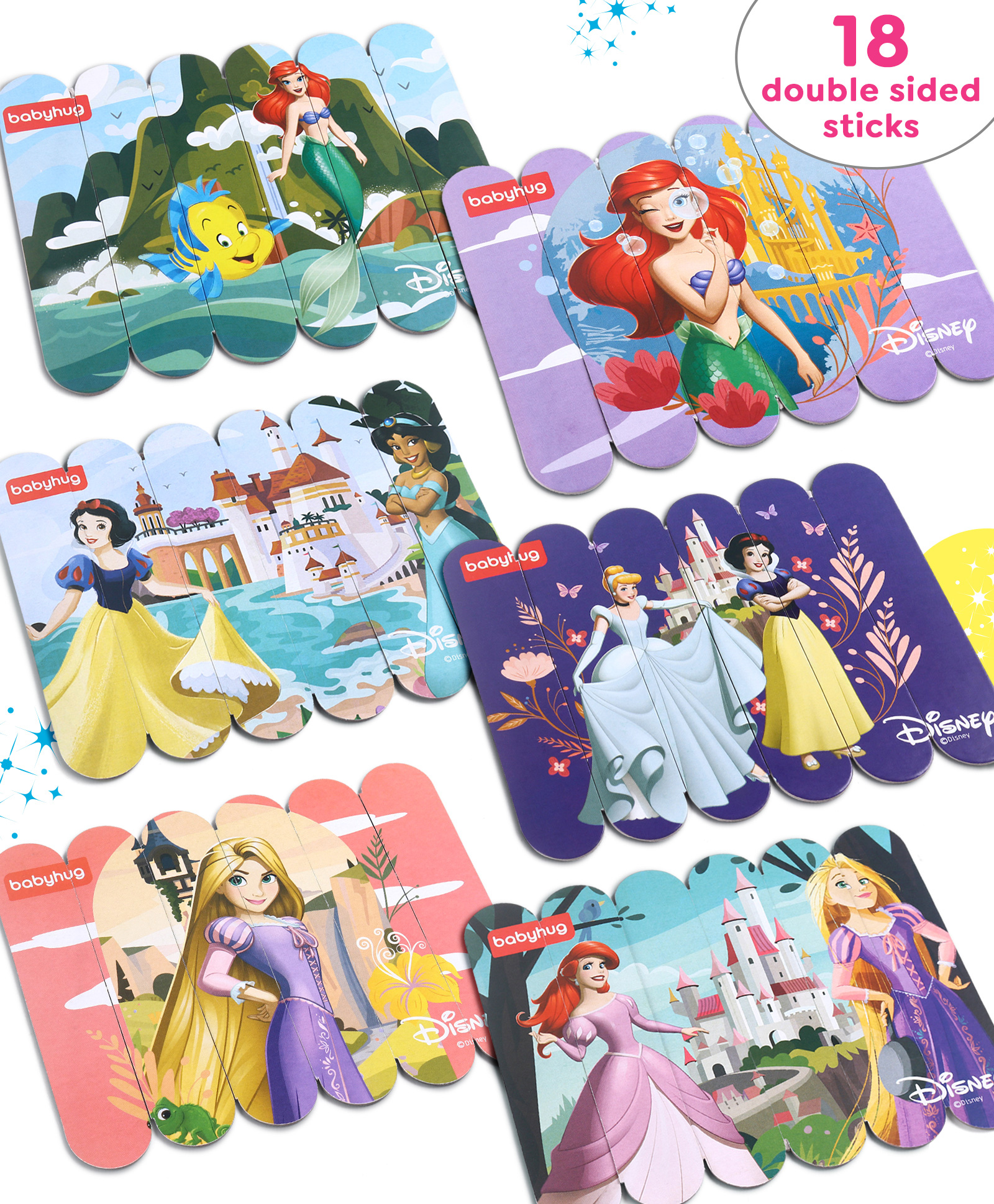 Babyhug Disney Frozen Princess Stick Puzzle - 18 Pieces-picture-22