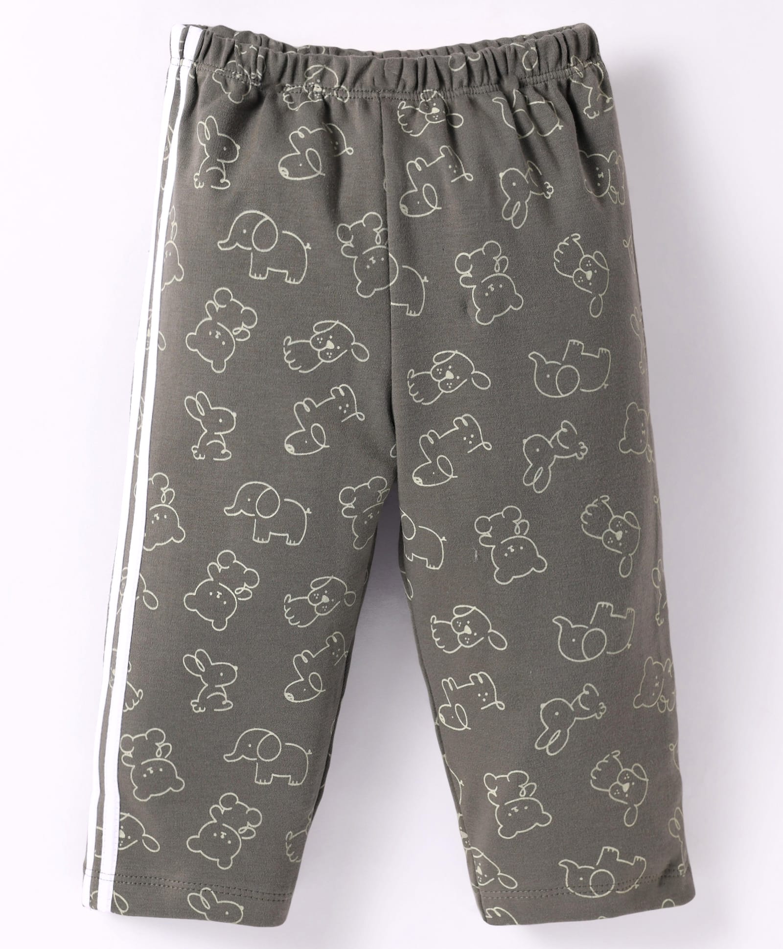 Tango Interlock Knit Full Length Lounge Pant With Animal Print - Grey-picture-16