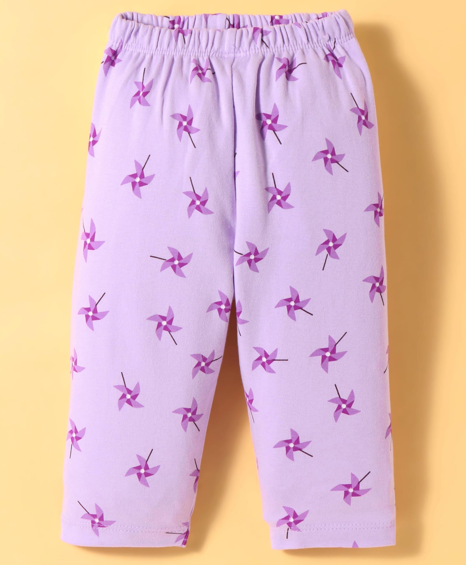 Tango Interlock Knit Full Length Lounge Pant With Paper Windmill Print - Mauve-image-19